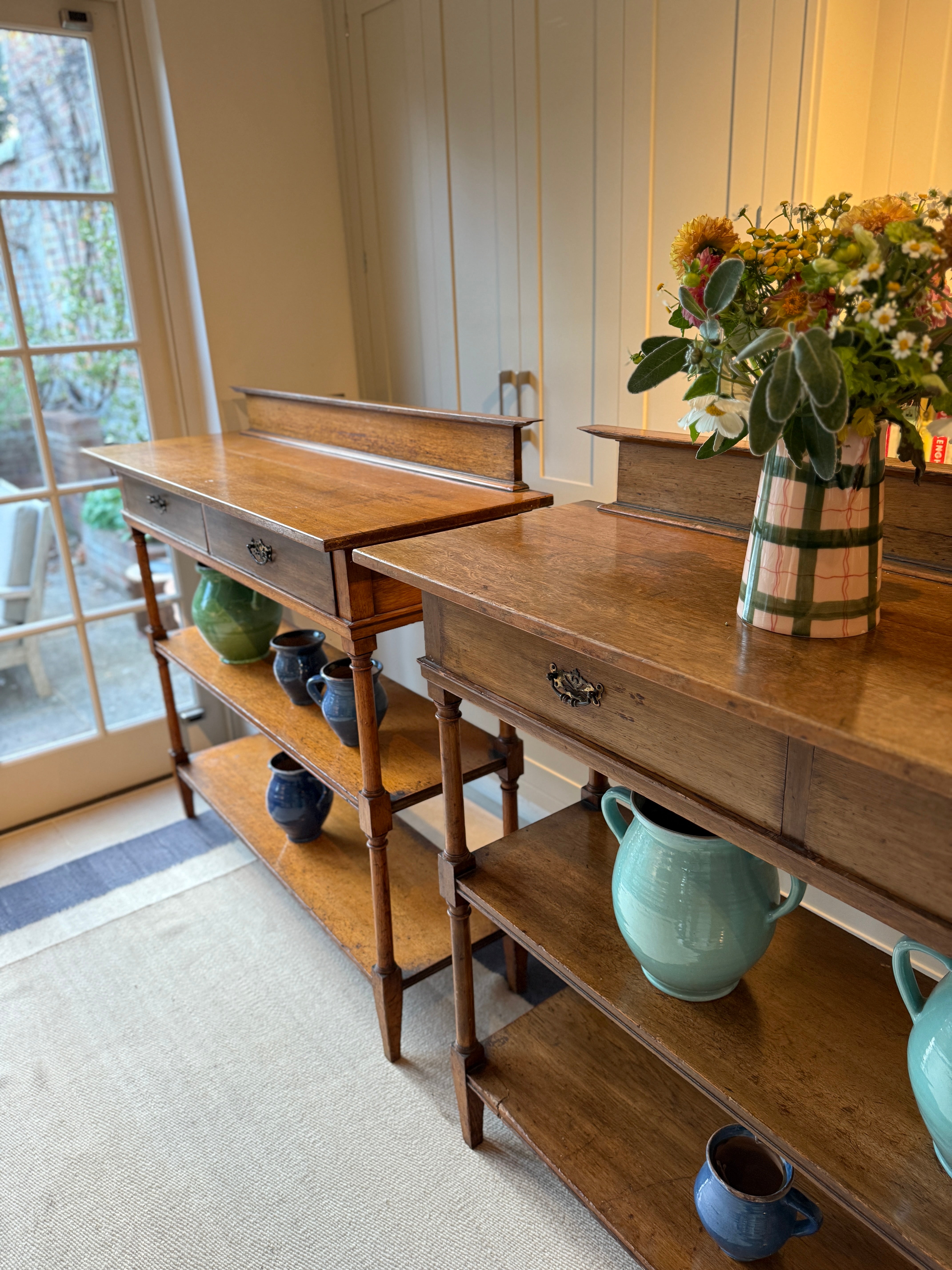 Pair of 19th Century Oak Buffets