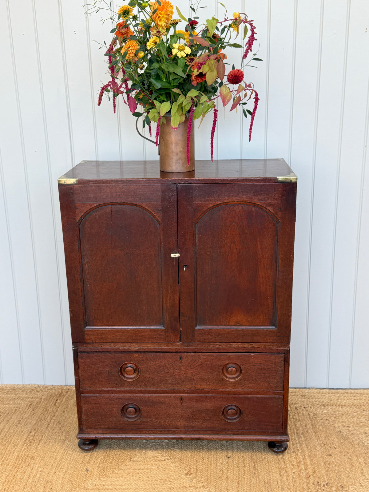 A late 19th Century 2 Part Campaign Chest