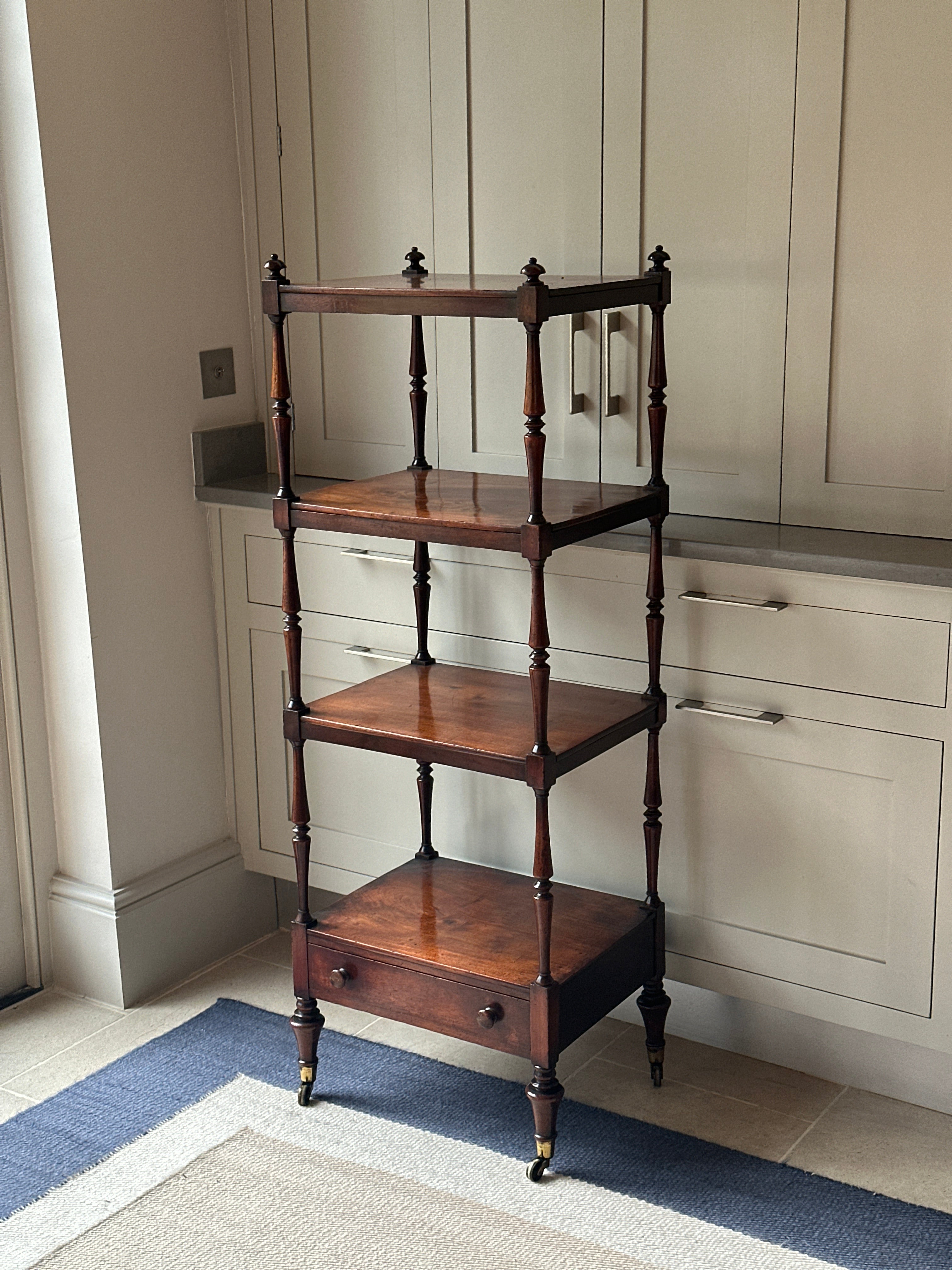 Perfect 4 Tiered Mahogany Whatnot