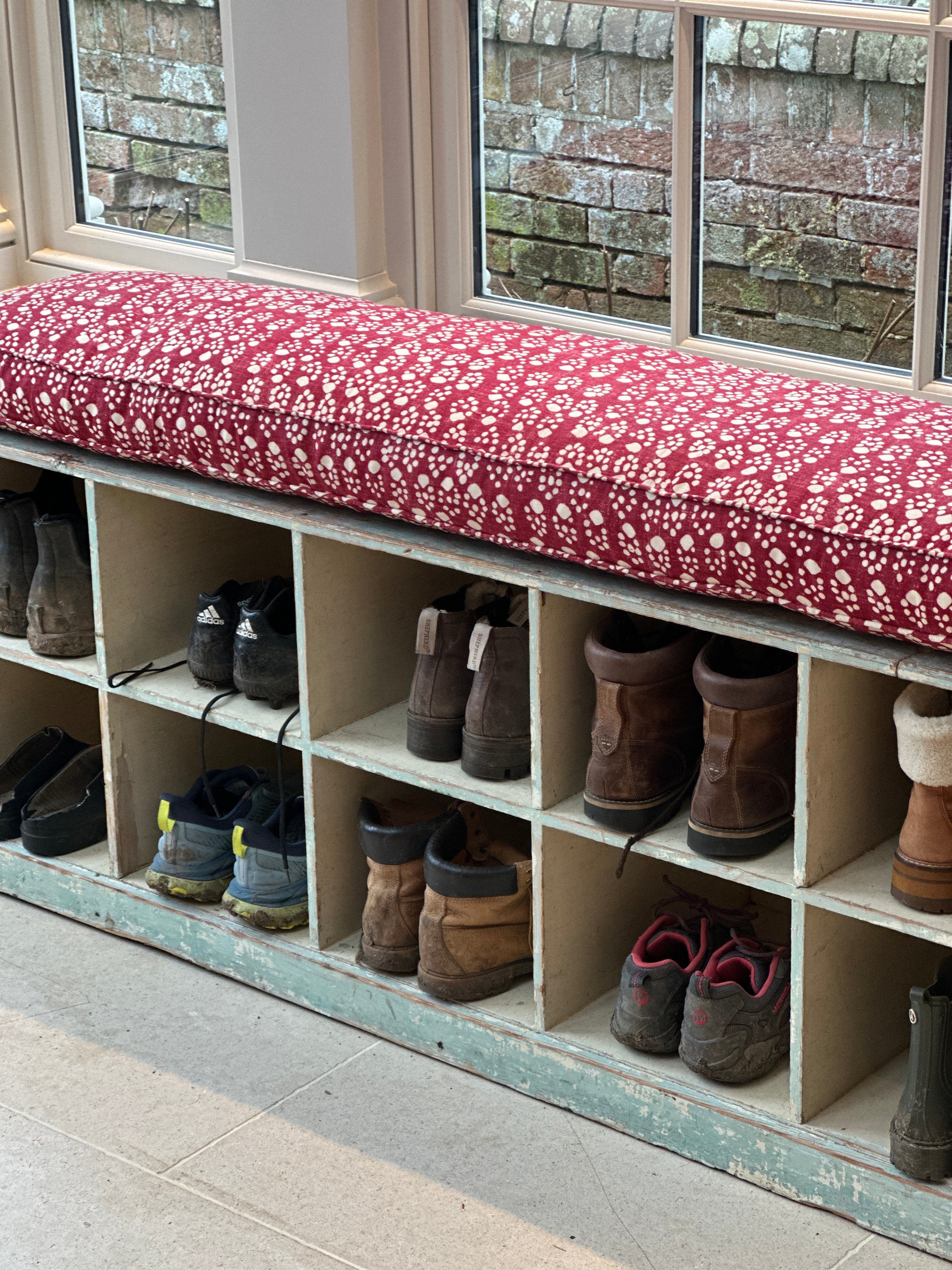 Painted Boot room Bench