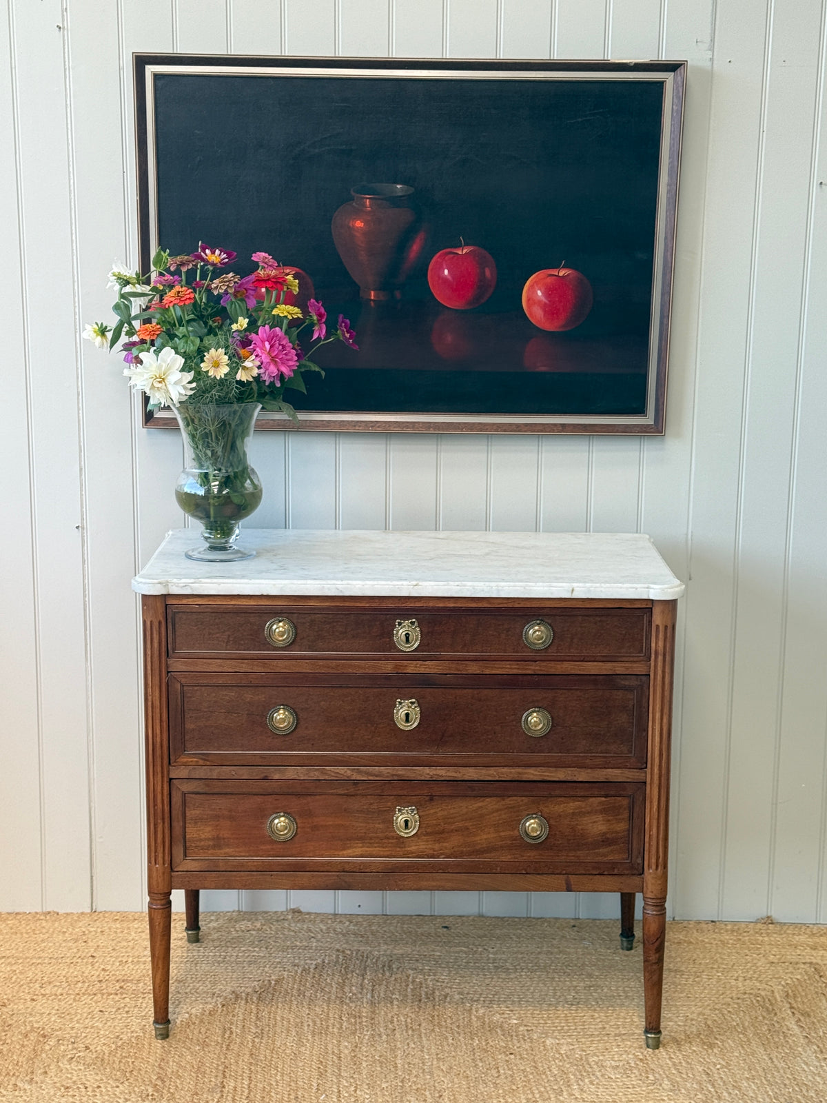 French Marble Topped Commode