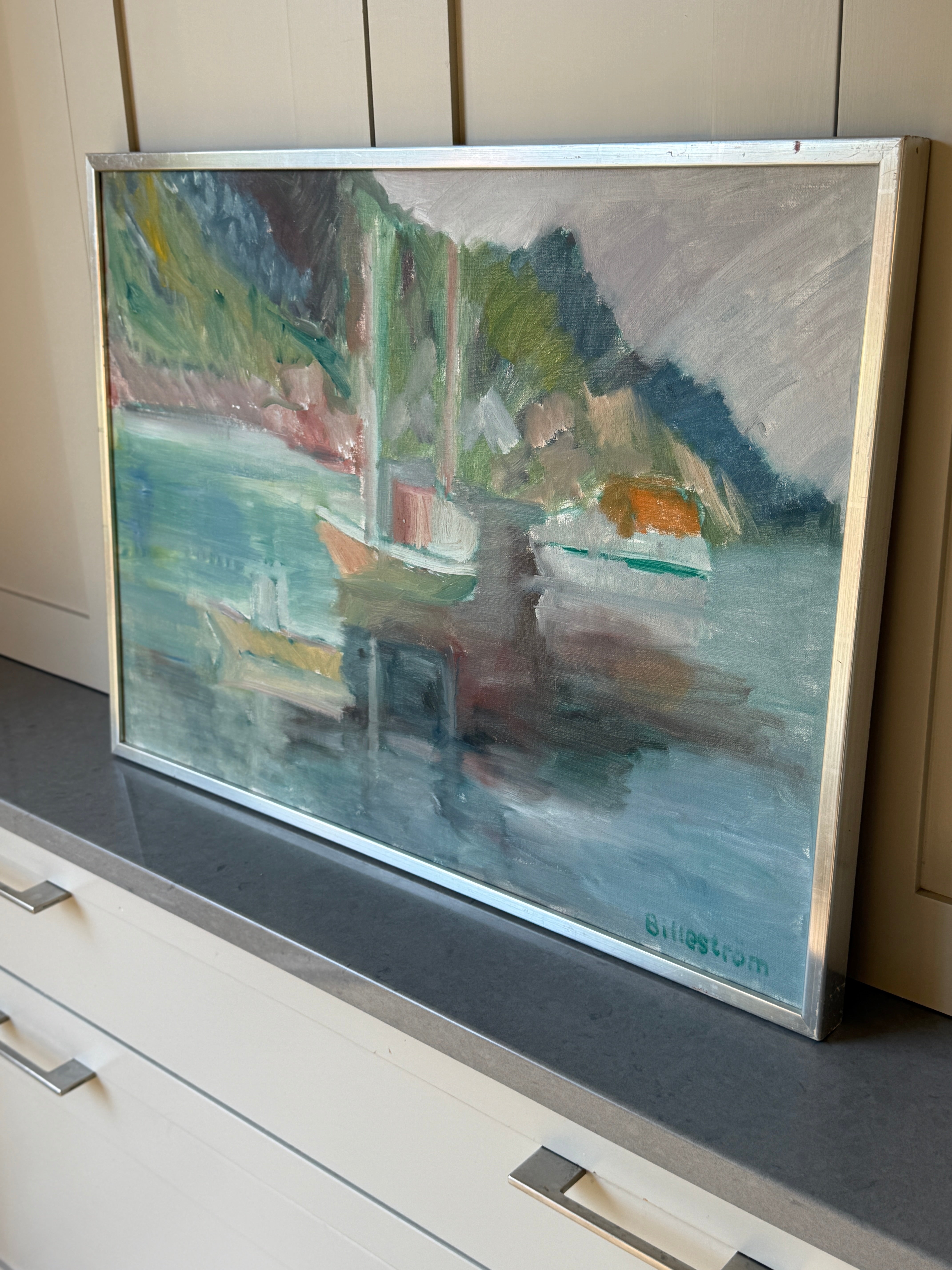 Oil on Canvas by Swedish Artist K Erik Billestrom