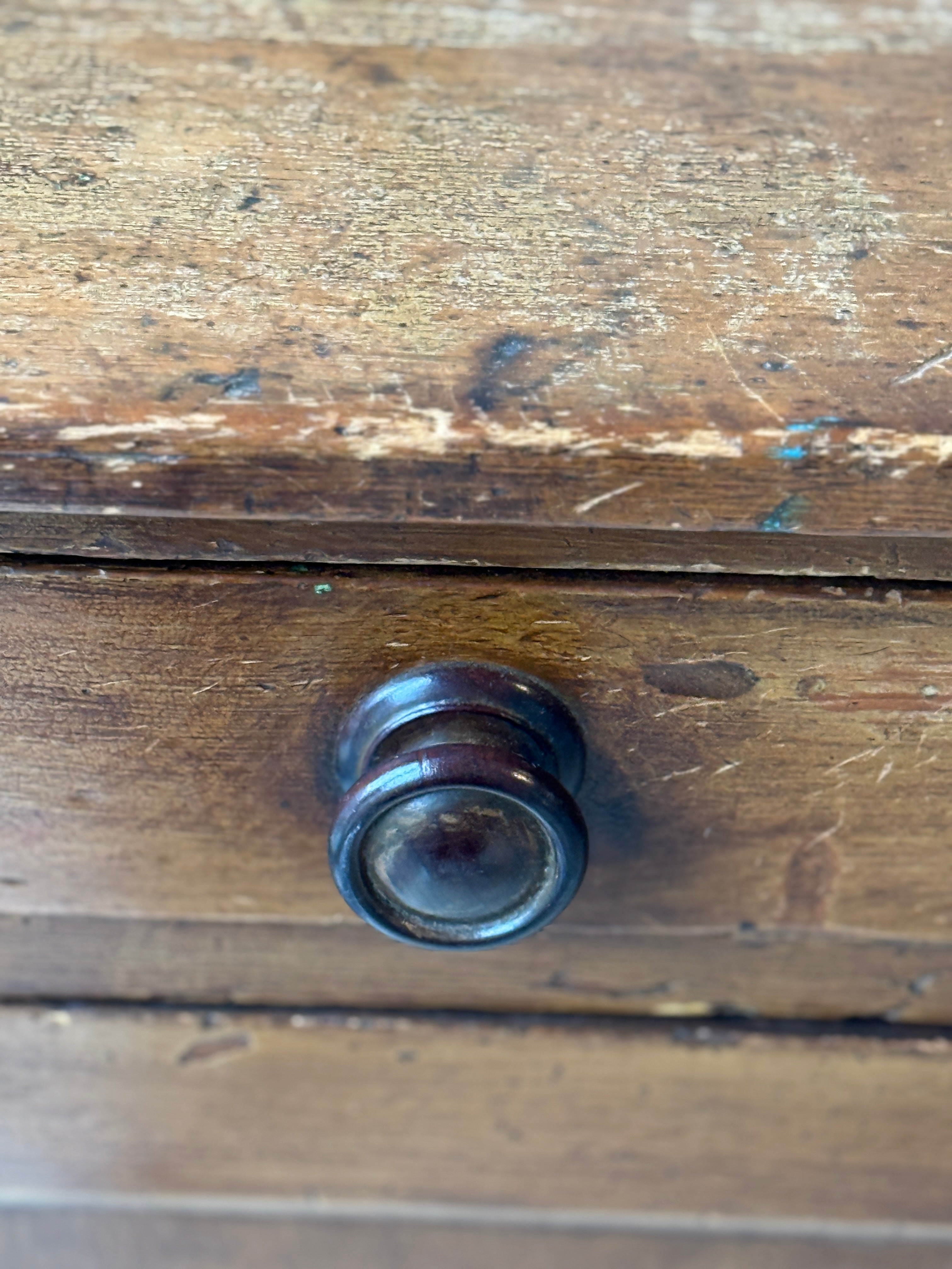 Regency Painted Pine Cupboard with gallery