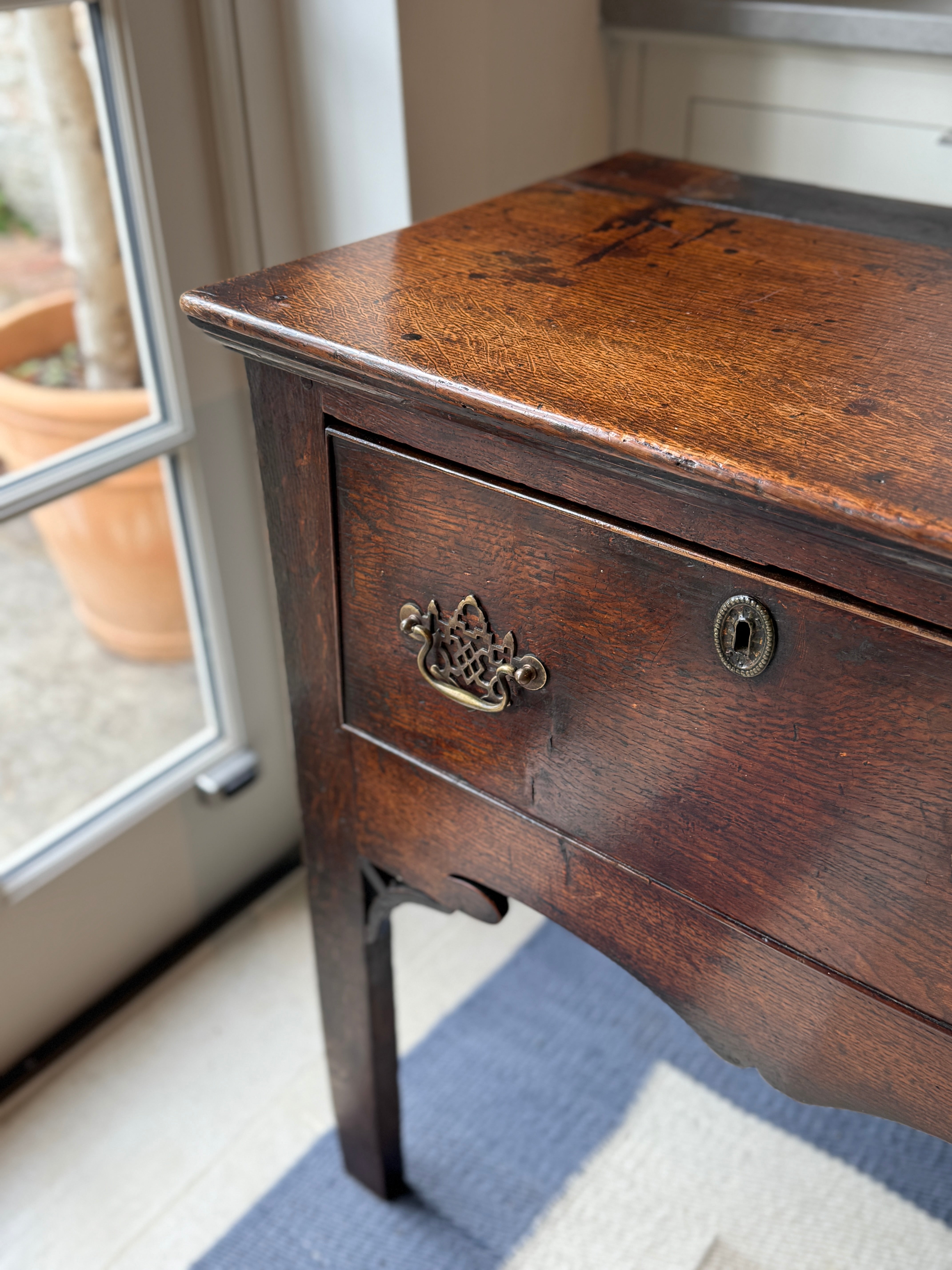 C18th Oak Dresser Base