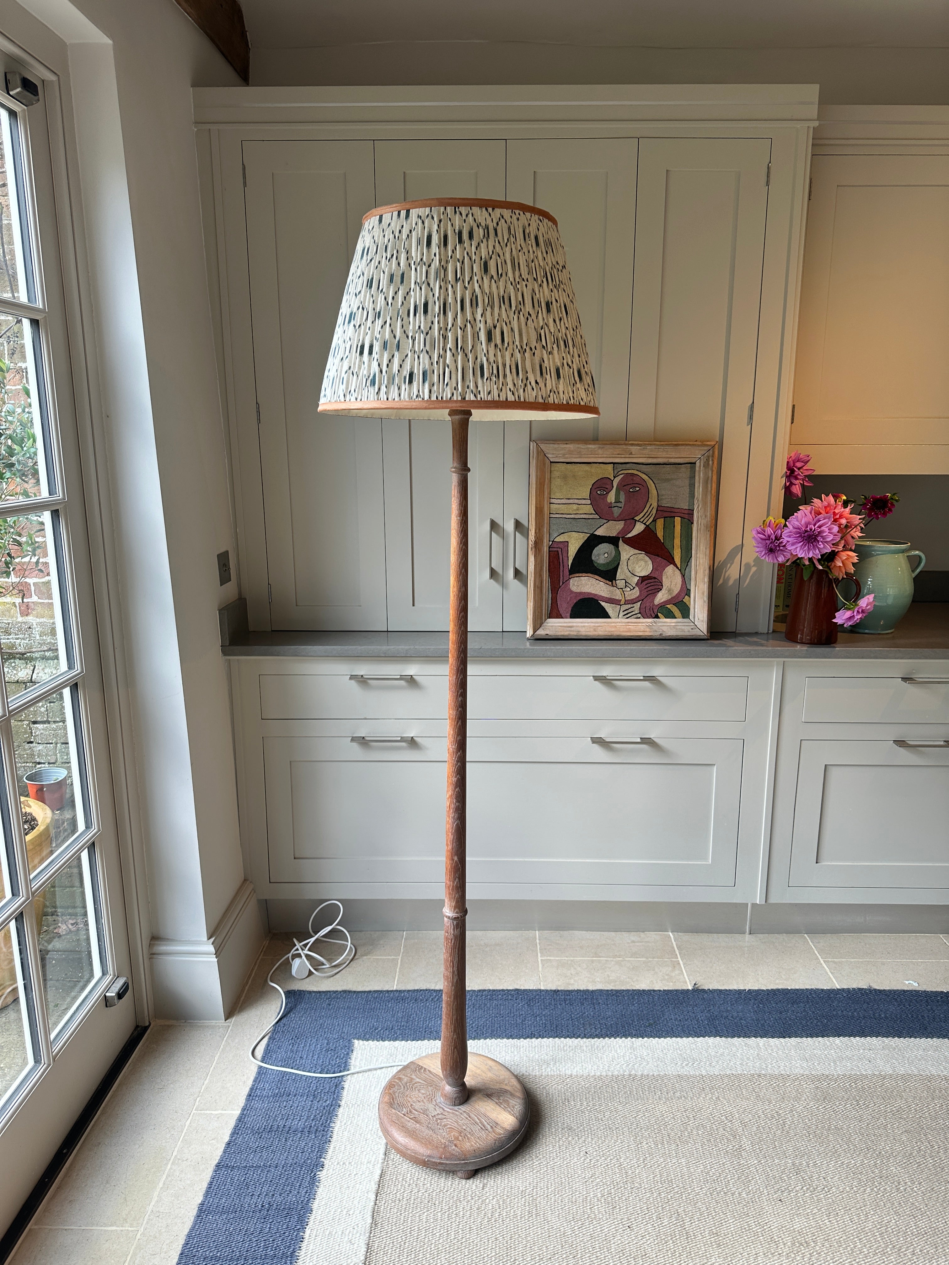 Limed Oak Standard lamp
