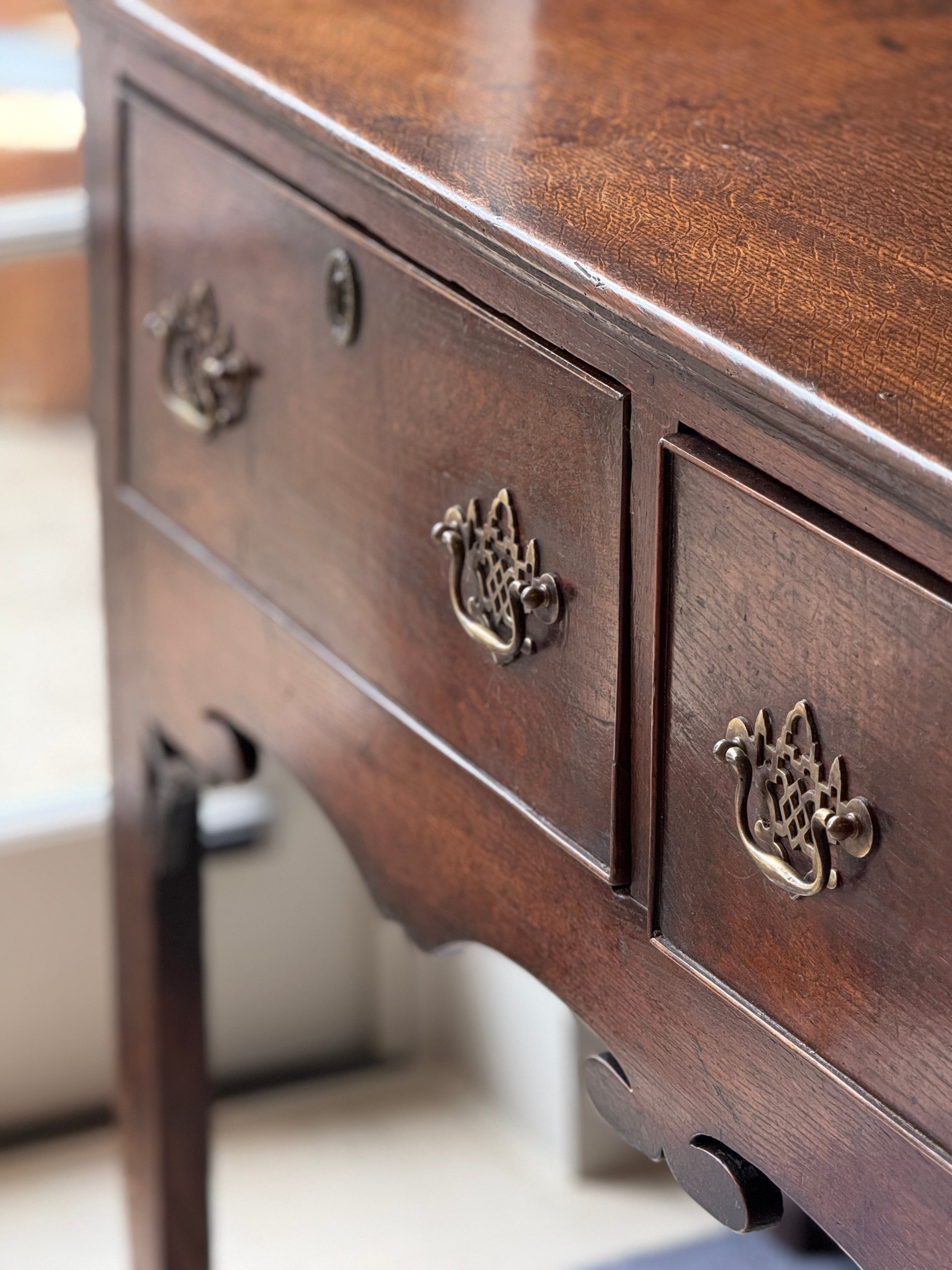 C18th Oak Dresser Base