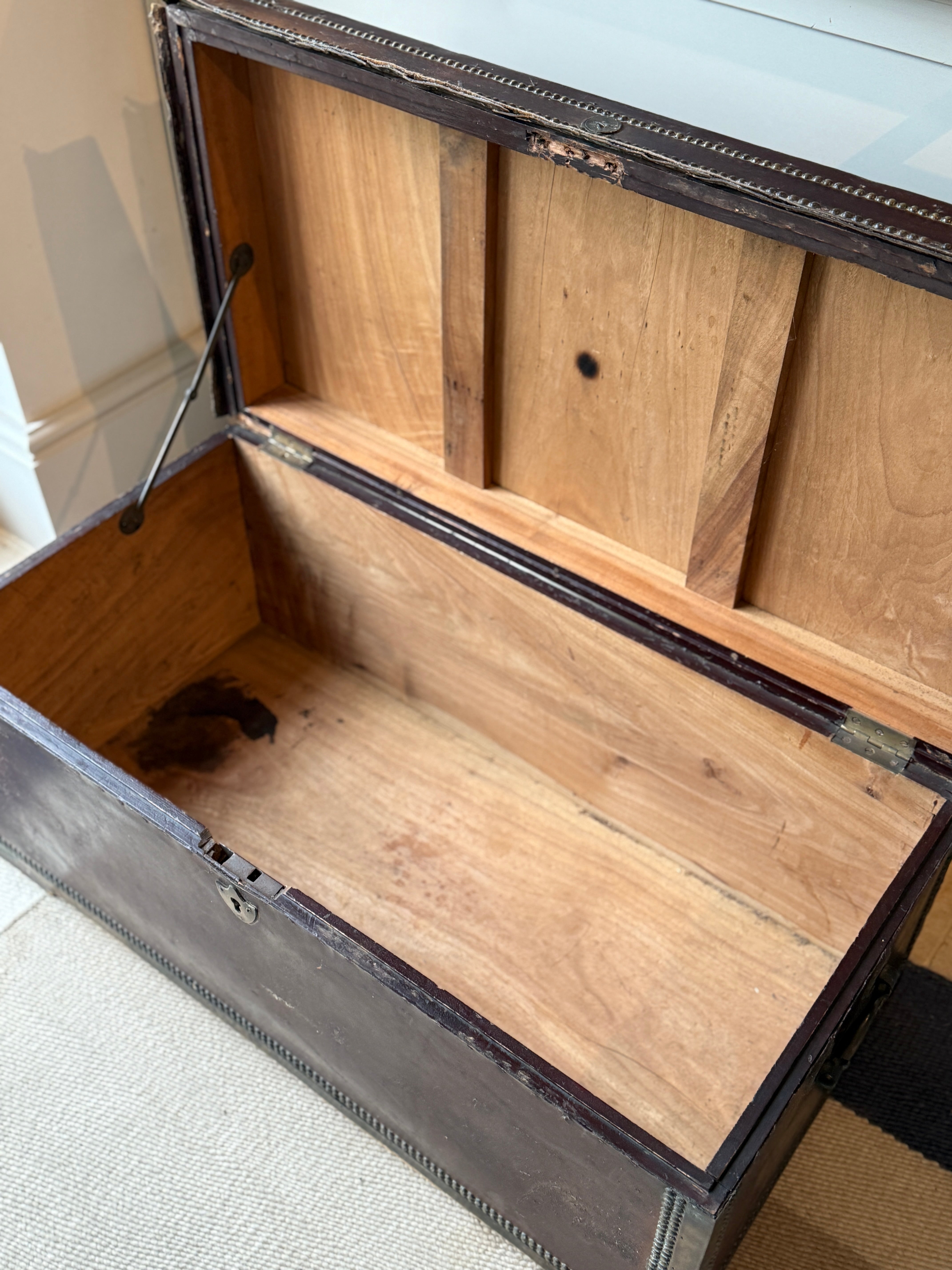Camphor Wood and Leather Campaign Chest