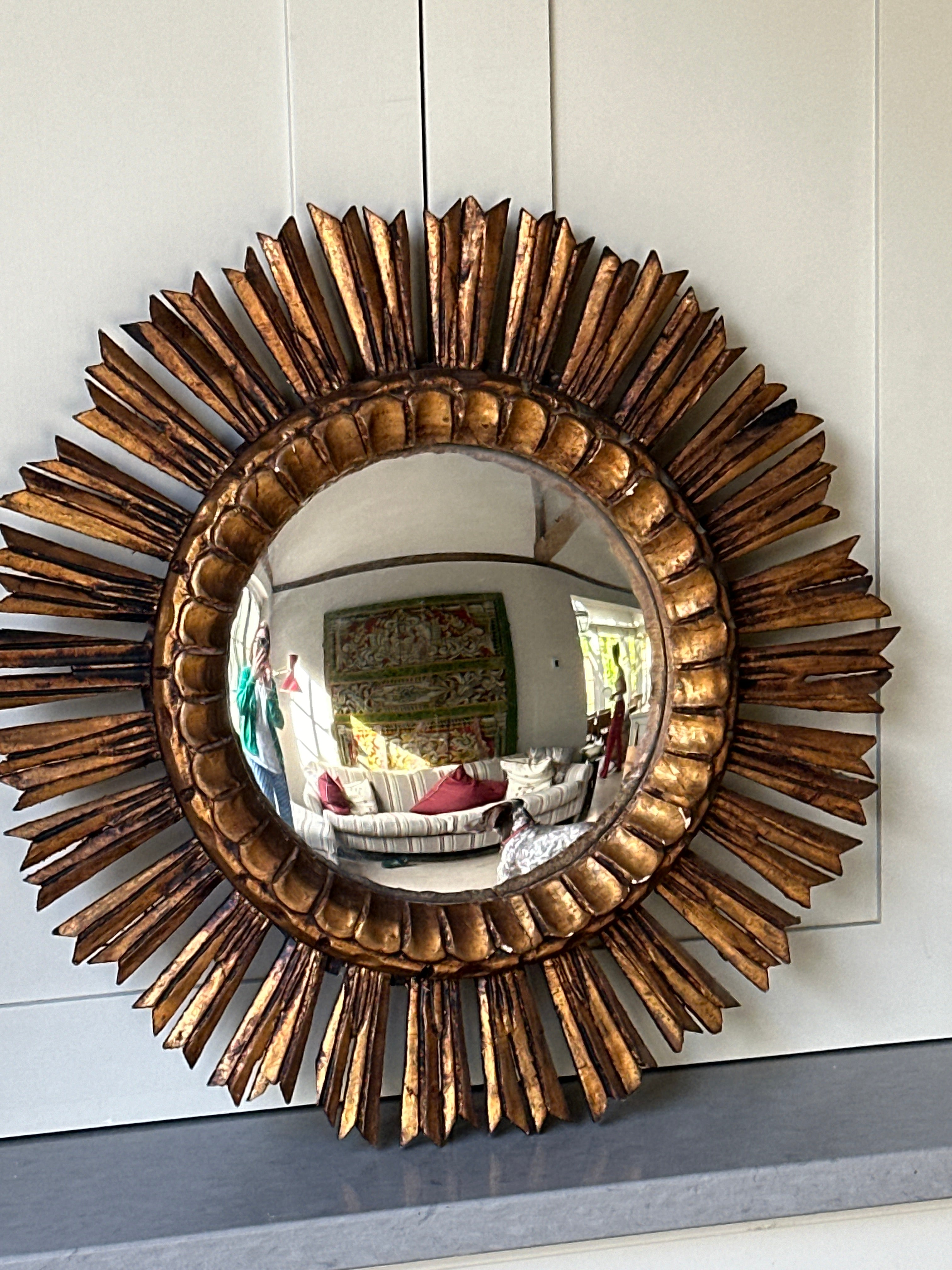 Spanish Starburst Mirror in Wood