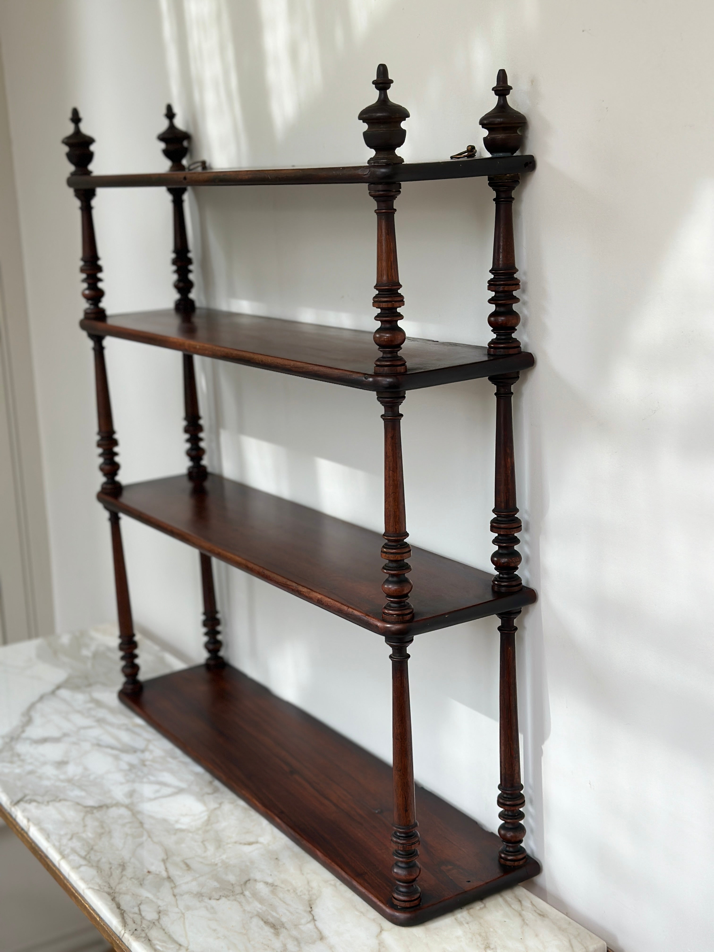 Late 19th Century French Mahogany Wall Shelves