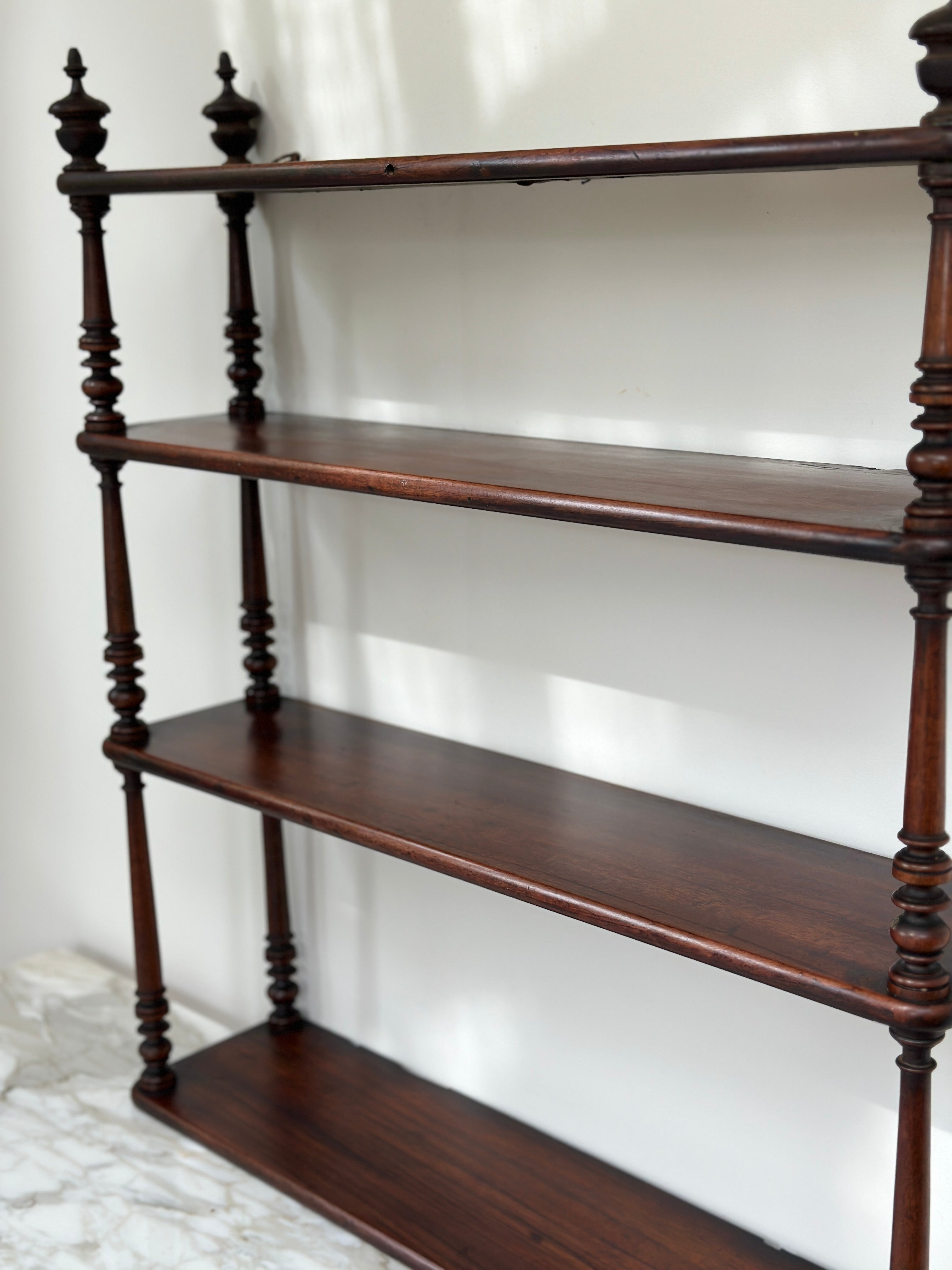 Late 19th Century French Mahogany Wall Shelves