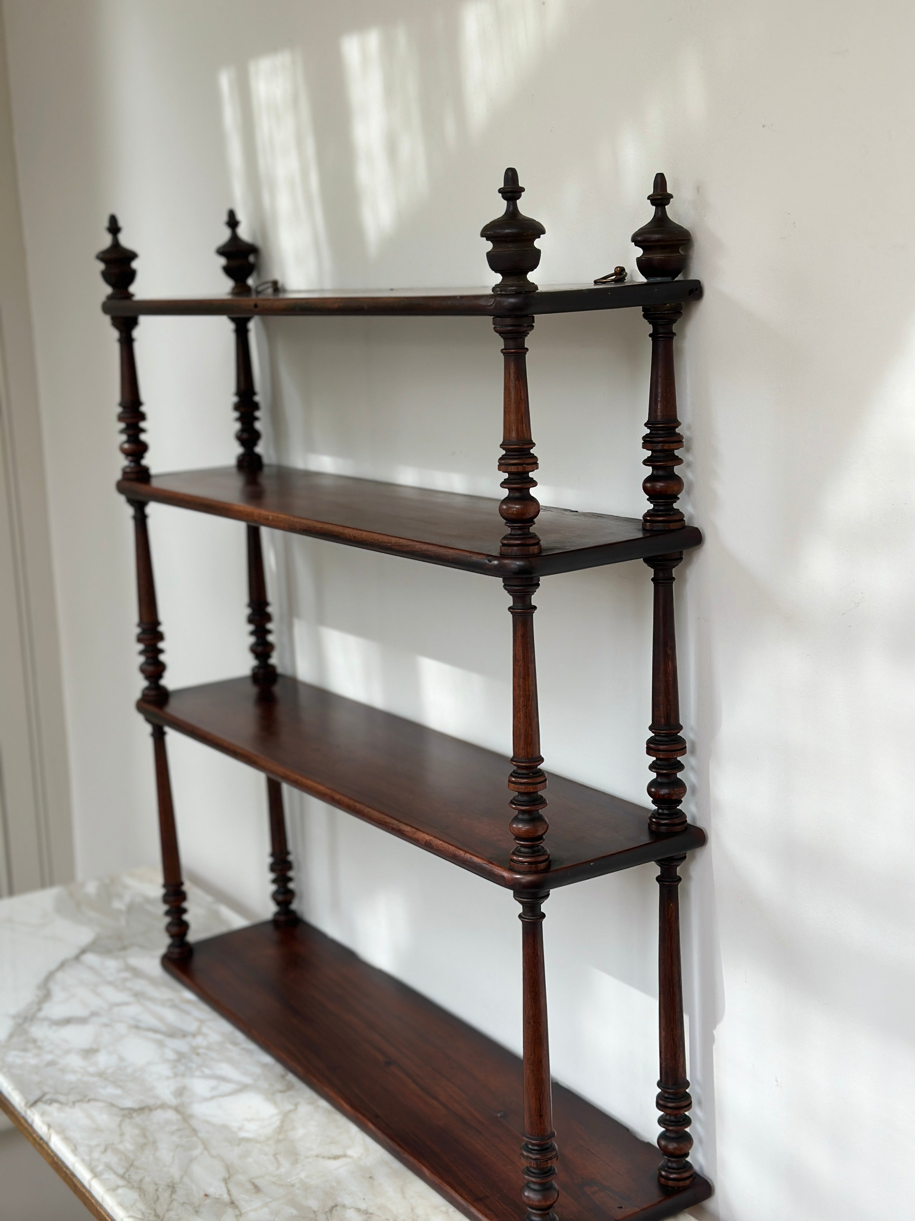 Late 19th Century French Mahogany Wall Shelves