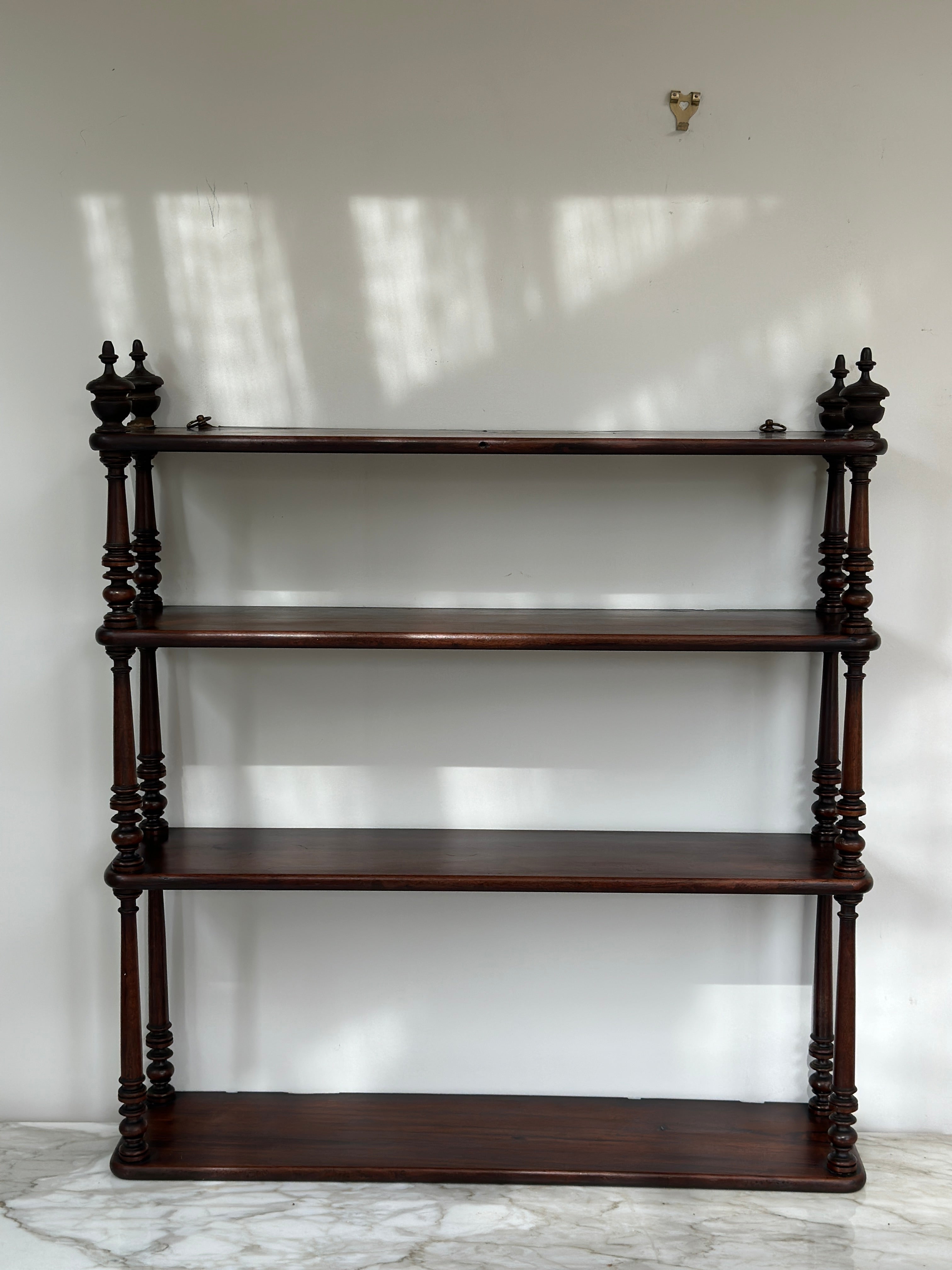 Late 19th Century French Mahogany Wall Shelves
