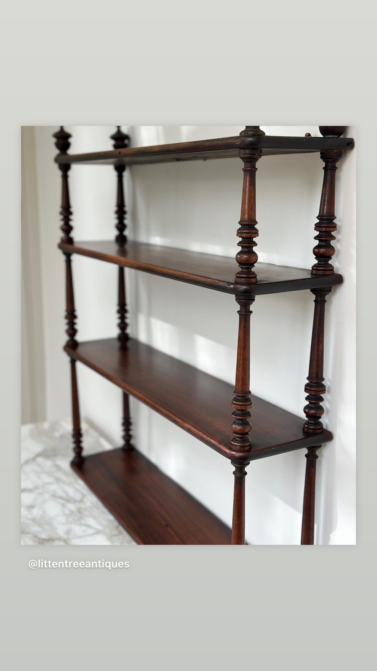 Late 19th Century French Mahogany Wall Shelves