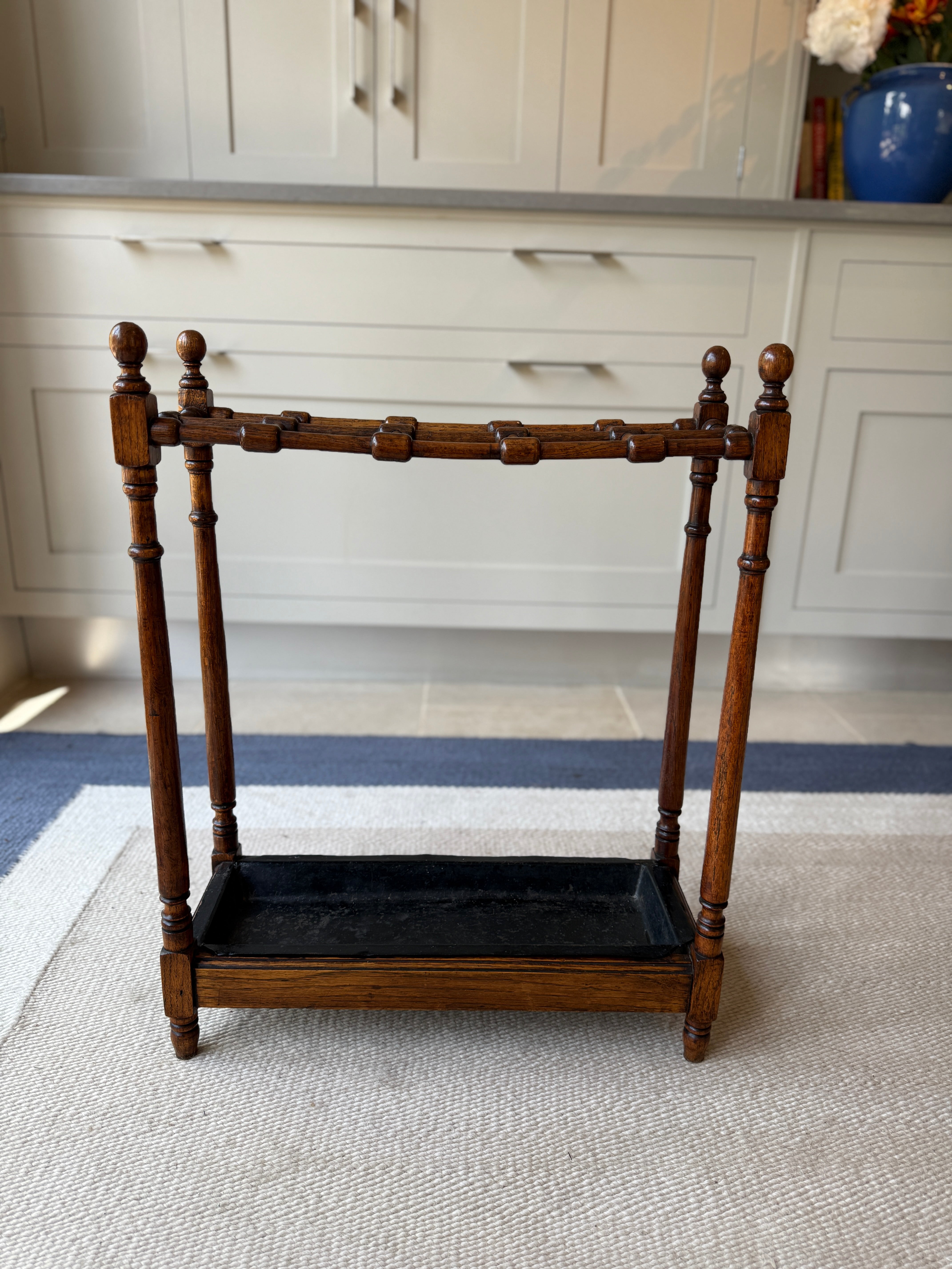 Arts and Crafts Oak Stick Stand