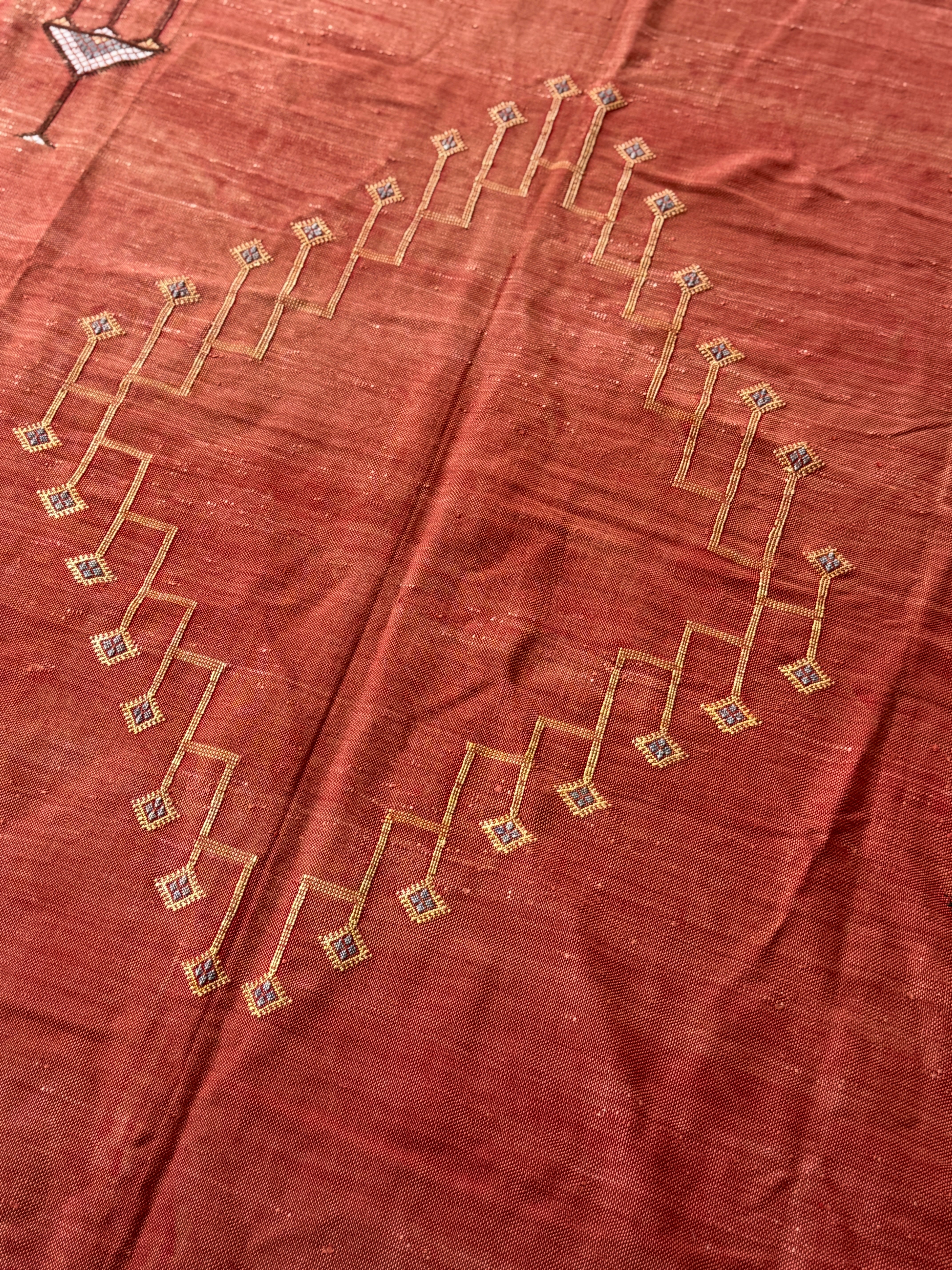 Large Vintage Moroccan Flatweave Rug 300cm by 173
