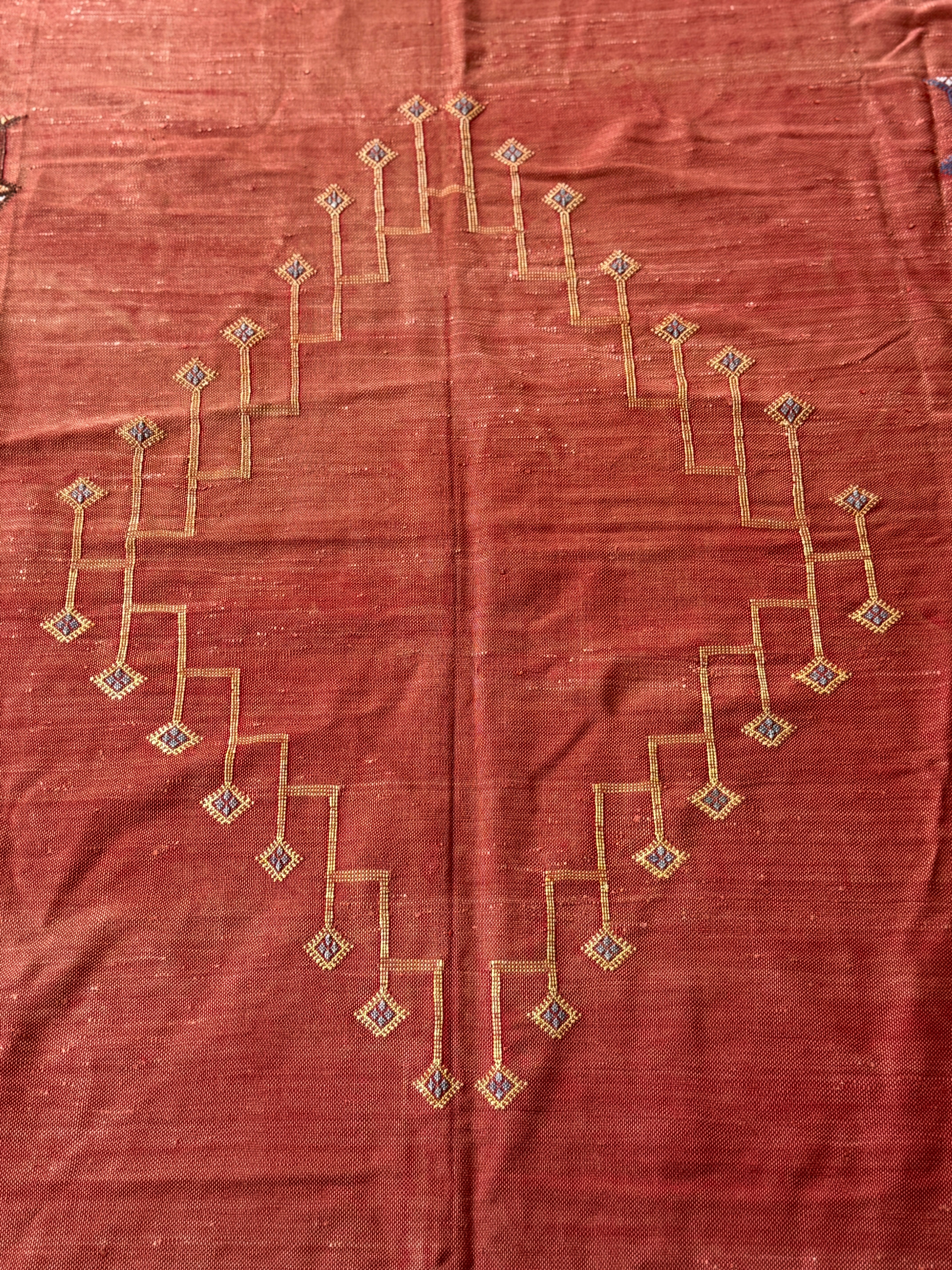 Large Vintage Moroccan Flatweave Rug 300cm by 173