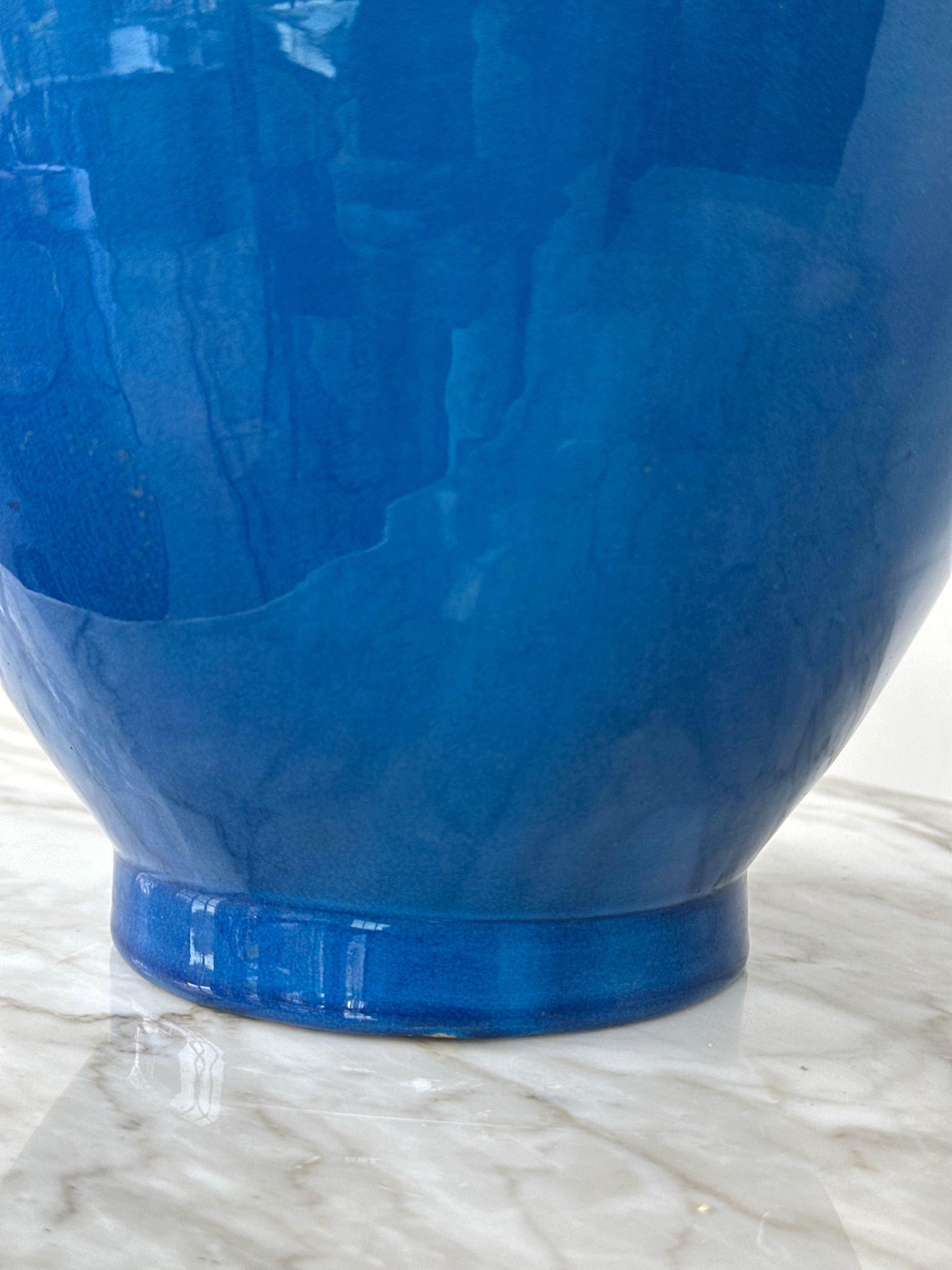 Large Turquoise Japanese Amari Bottleneck Vase