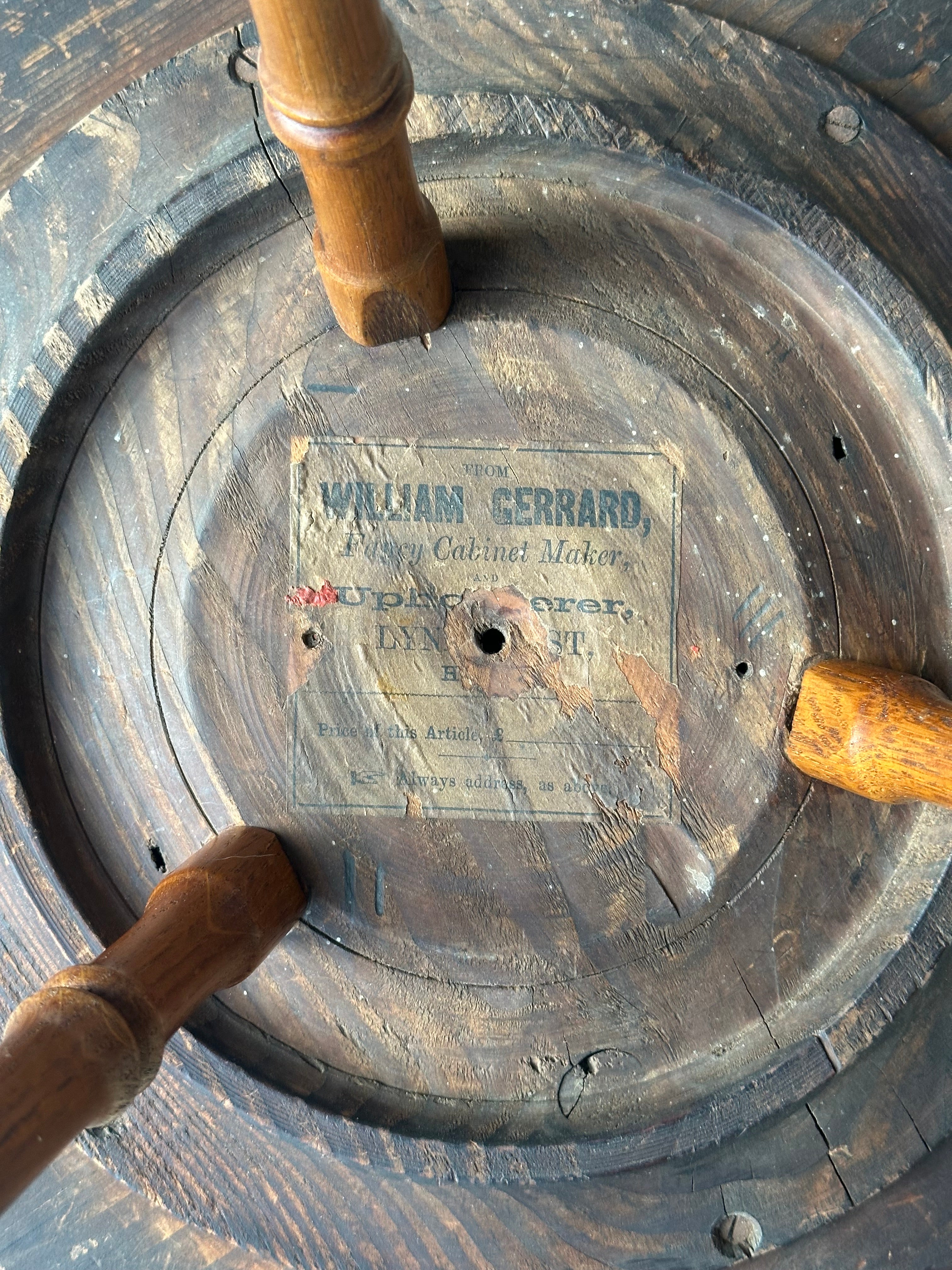 William Gerrard Faux Bamboo Campaign Table