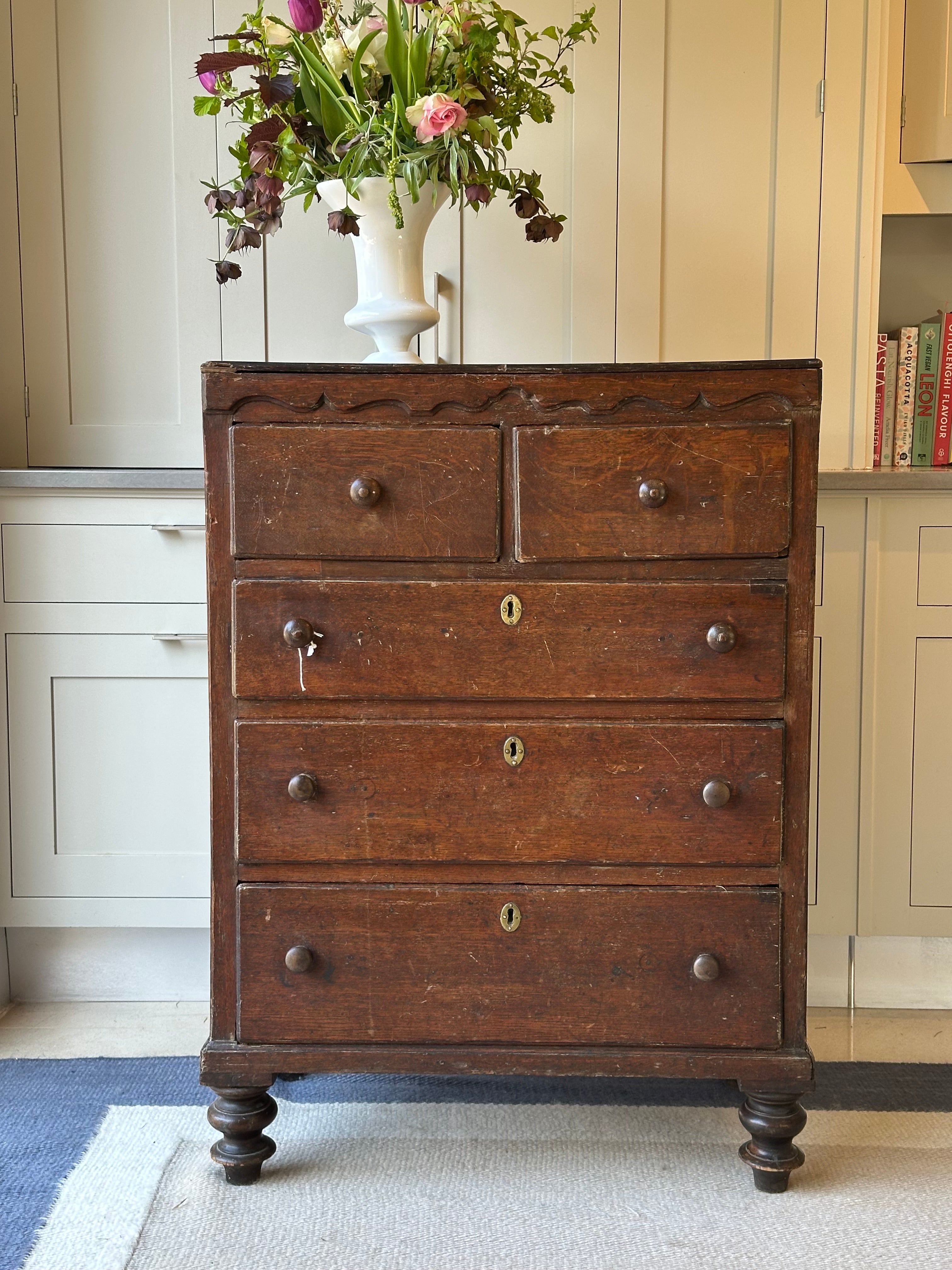 Small Oak Chest of Drawers