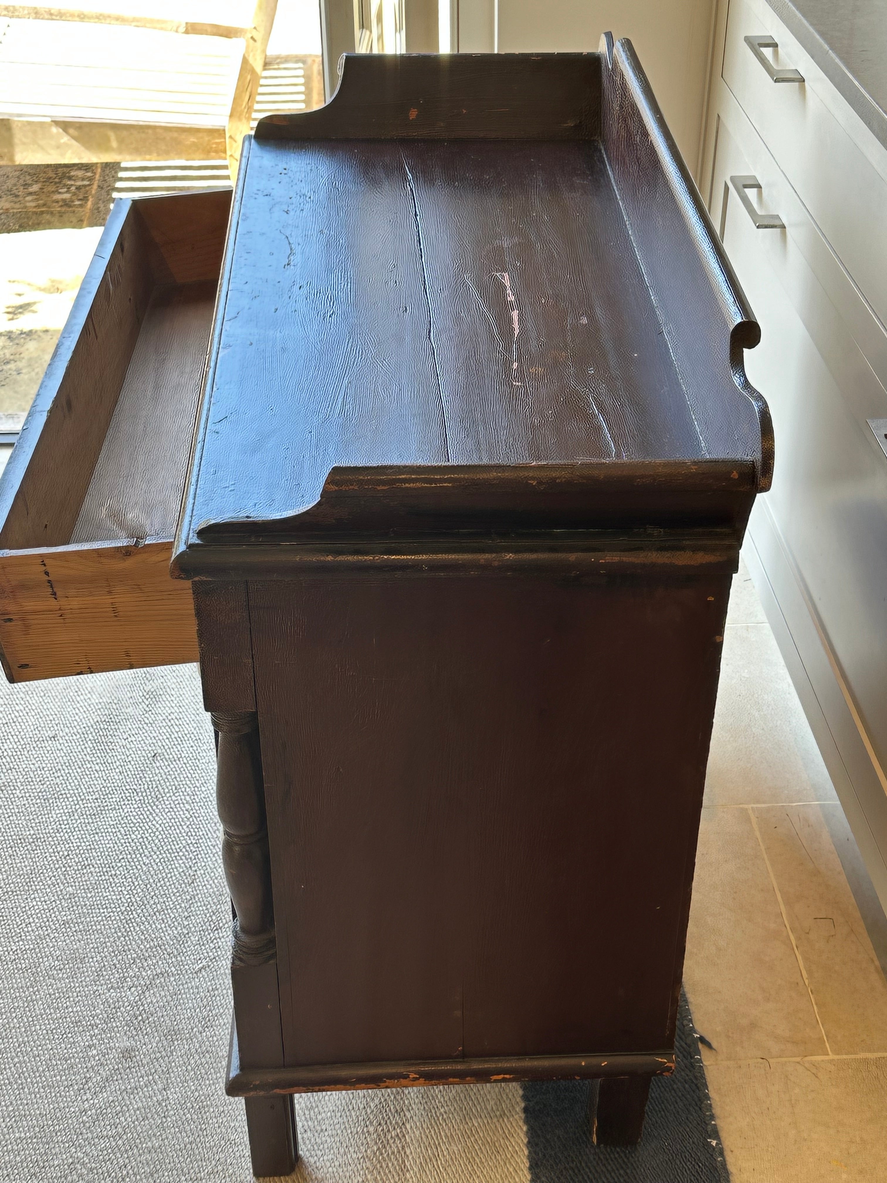 Welsh Painted Chest of Drawers with Ceramic knobs