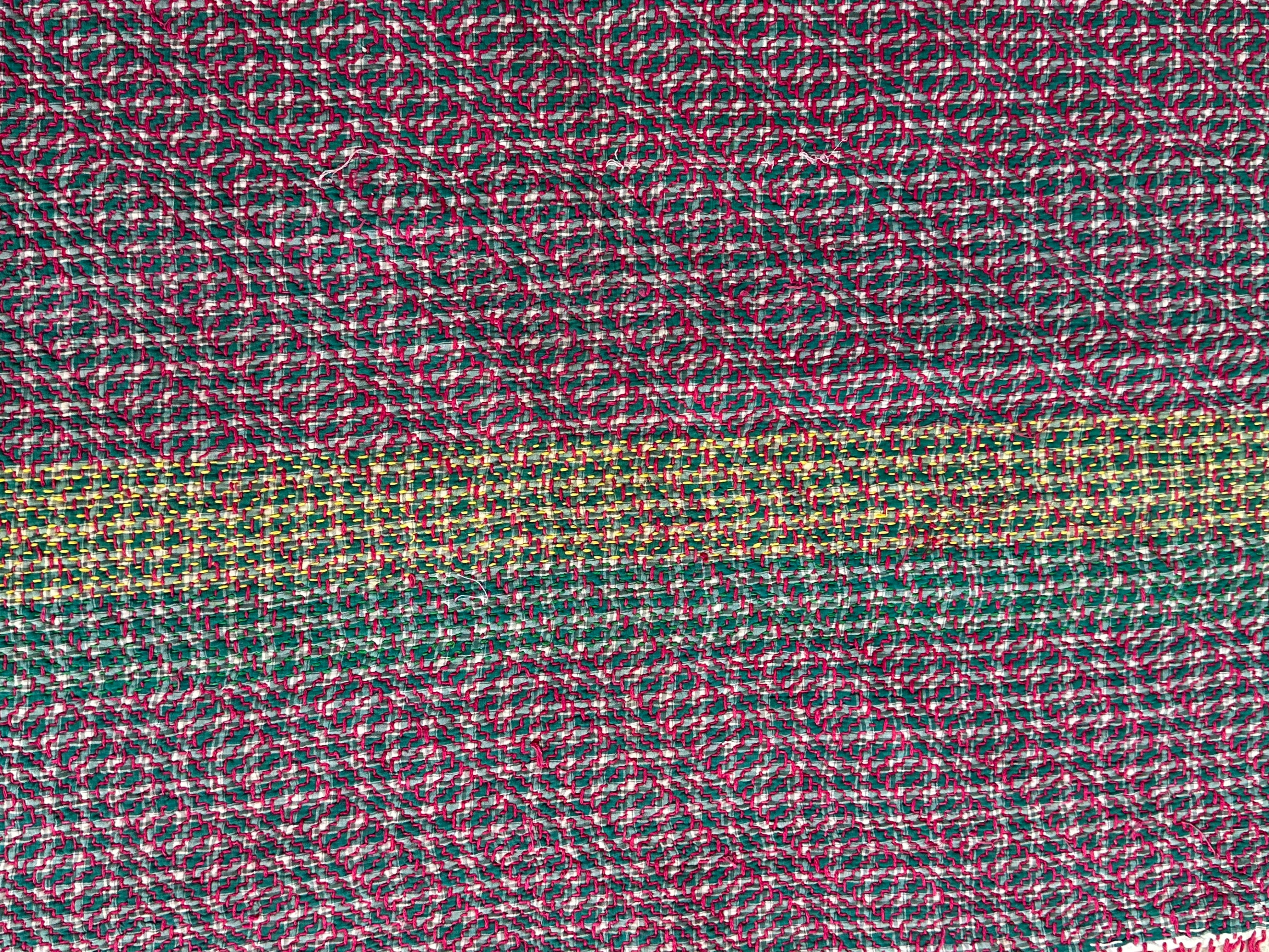 Pink and Green Double sided handmade Kanthe