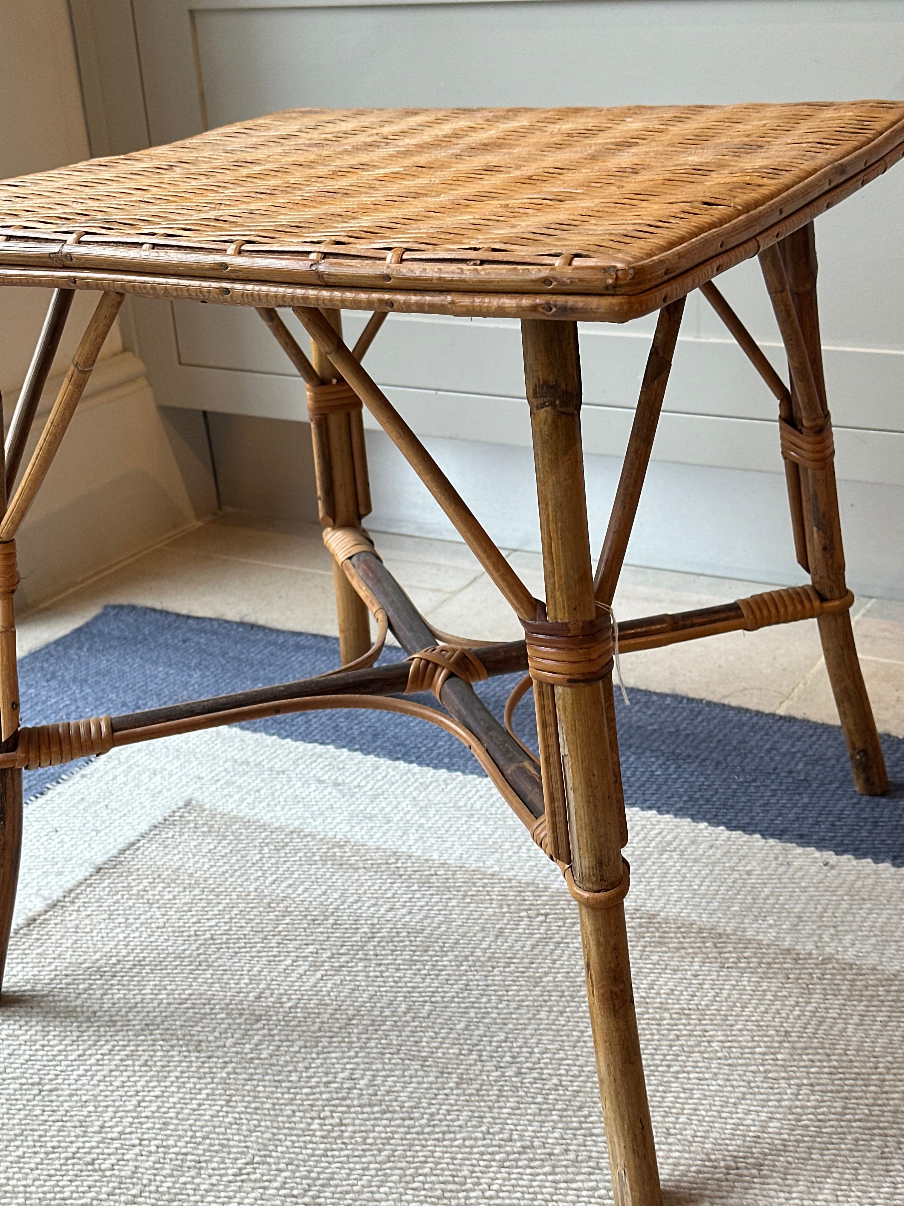 Bamboo Wicker Table