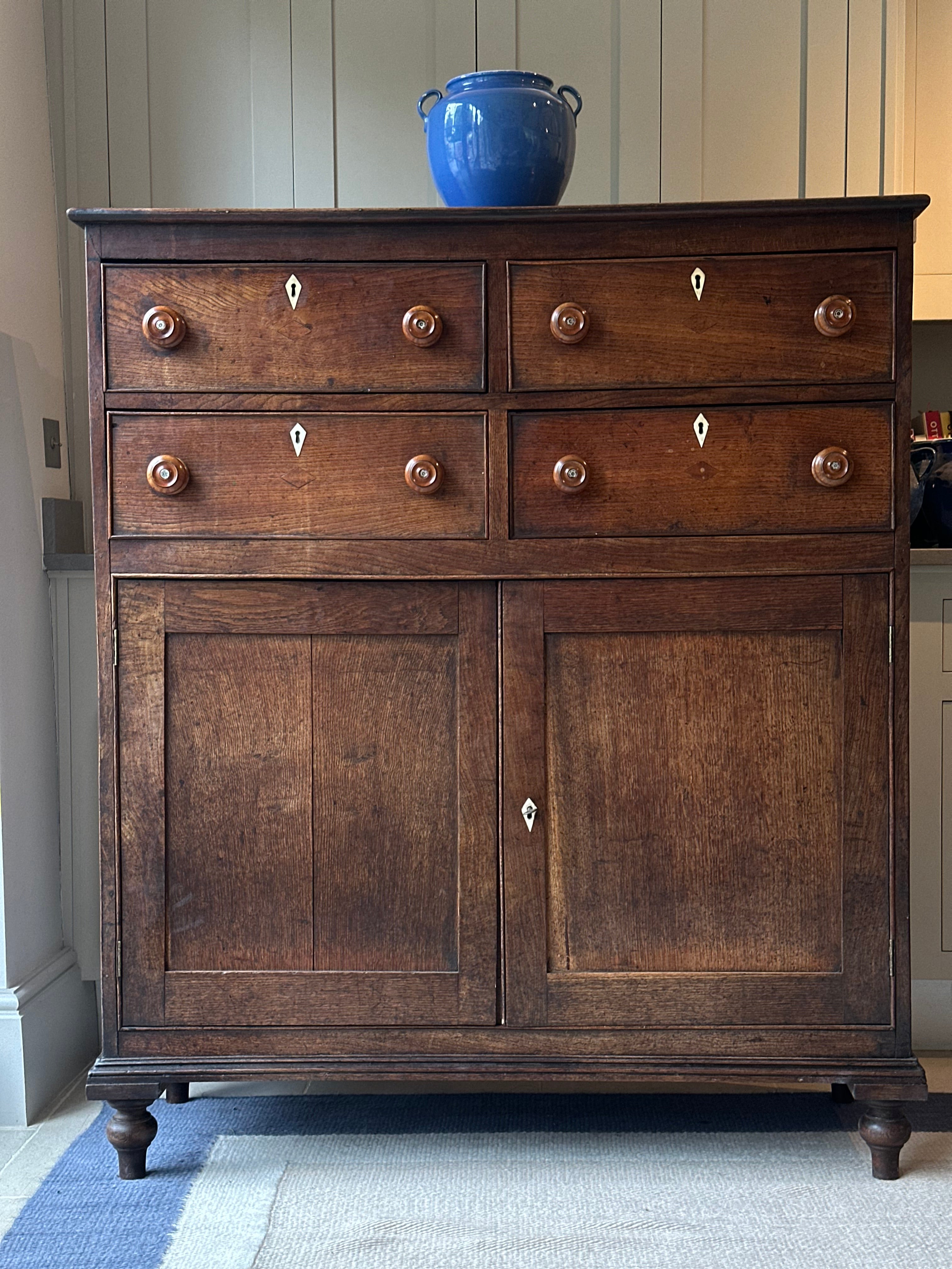 C18th Oak Welsh Food Cupboard