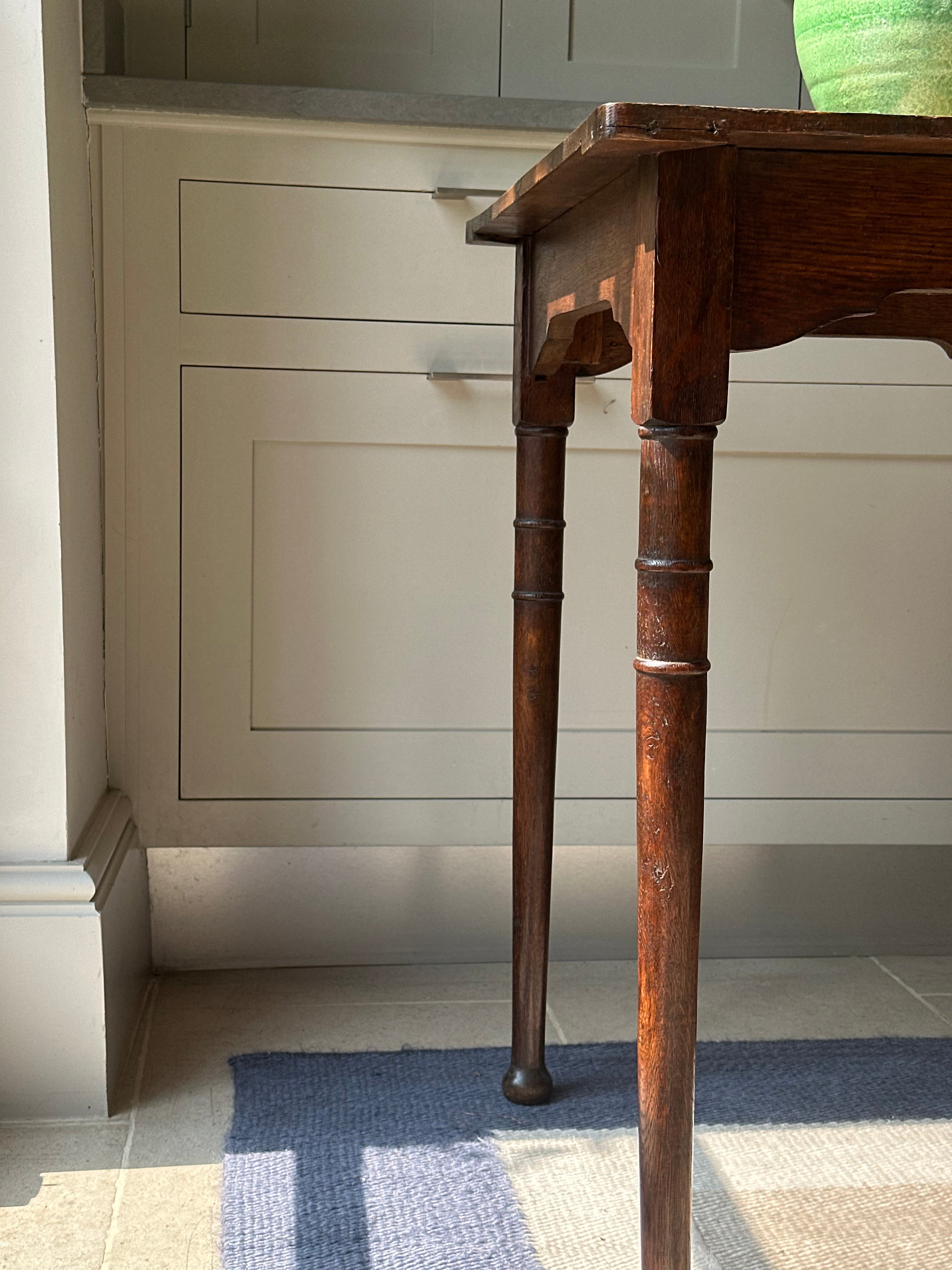 Oak Square Side Table
