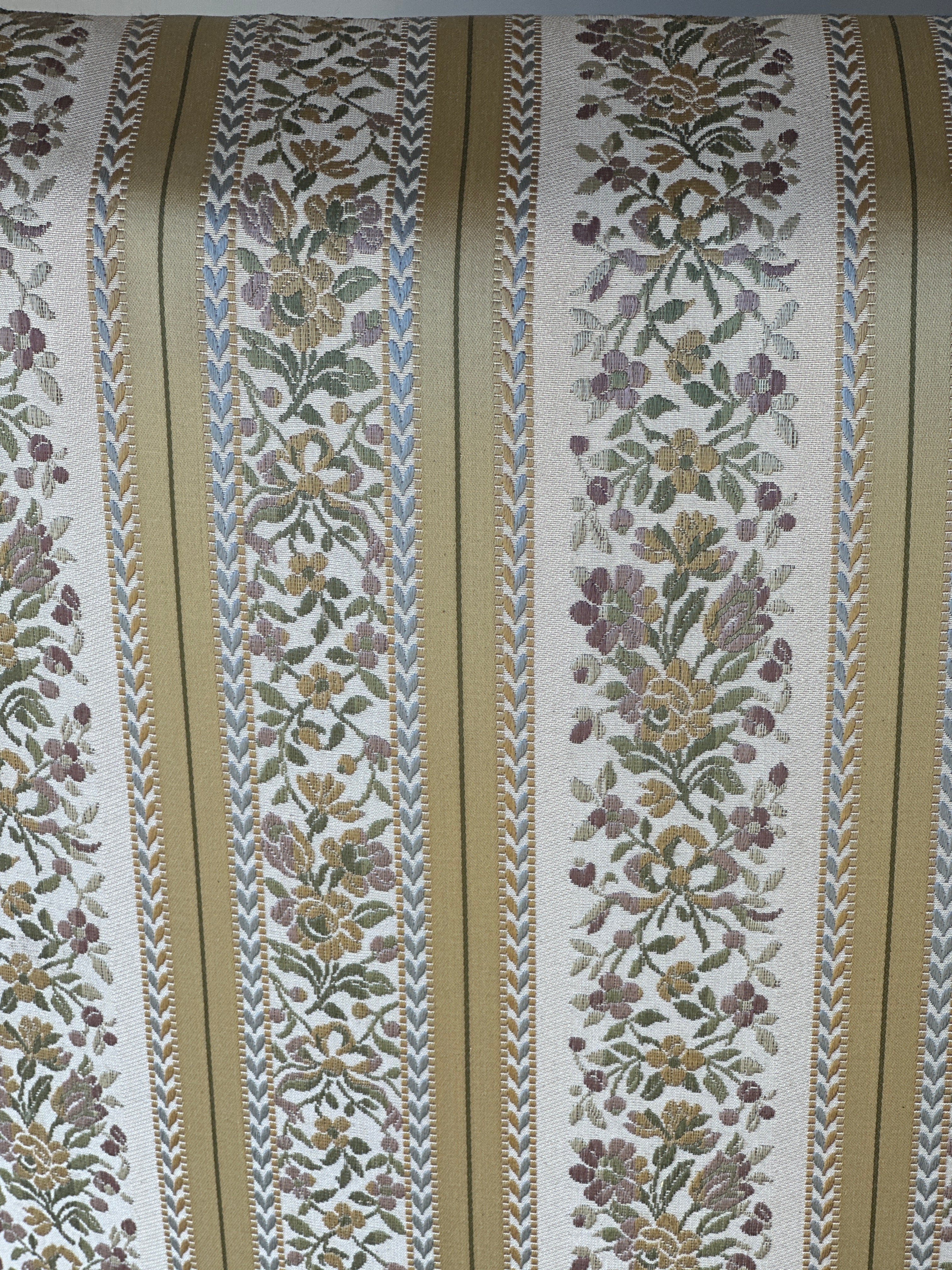 Pair of French Marquis Slipper Chairs in a Heritage Silk Fabric