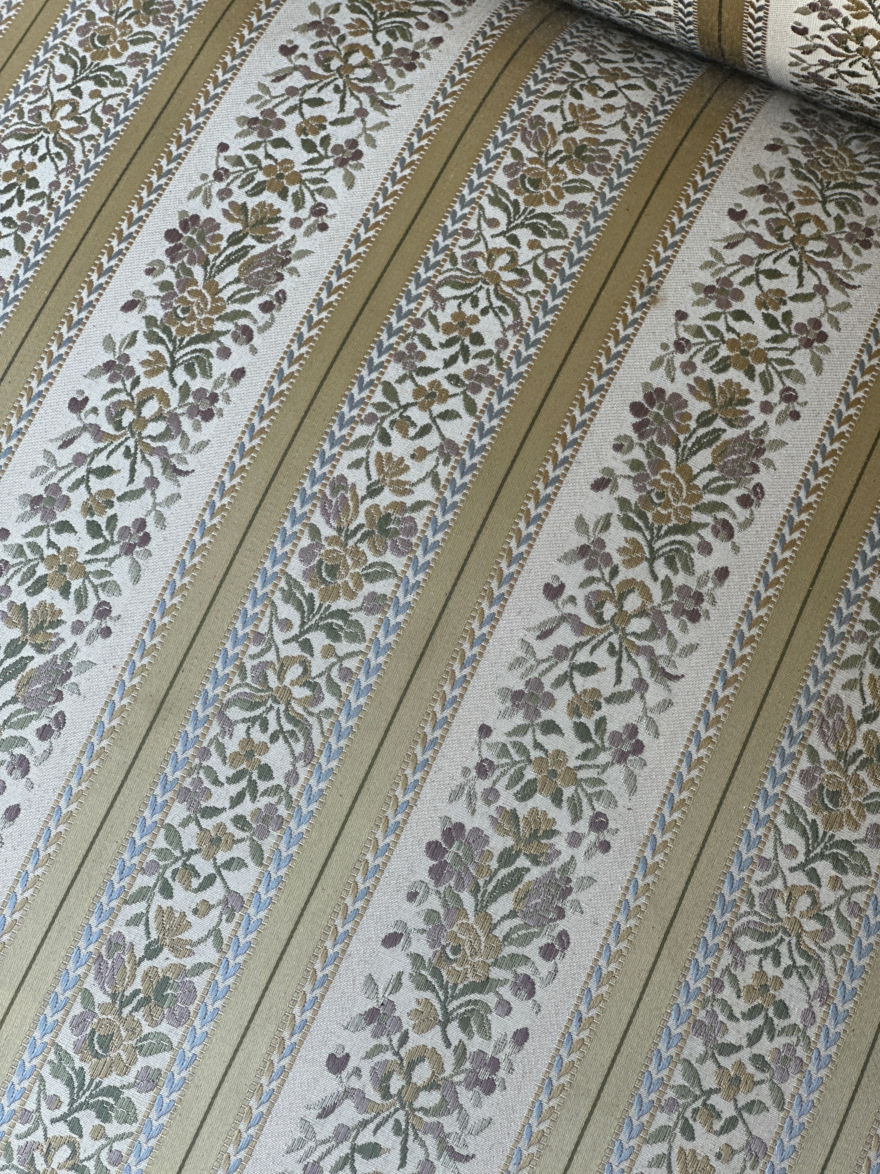 Pair of French Marquis Slipper Chairs in a Heritage Silk Fabric