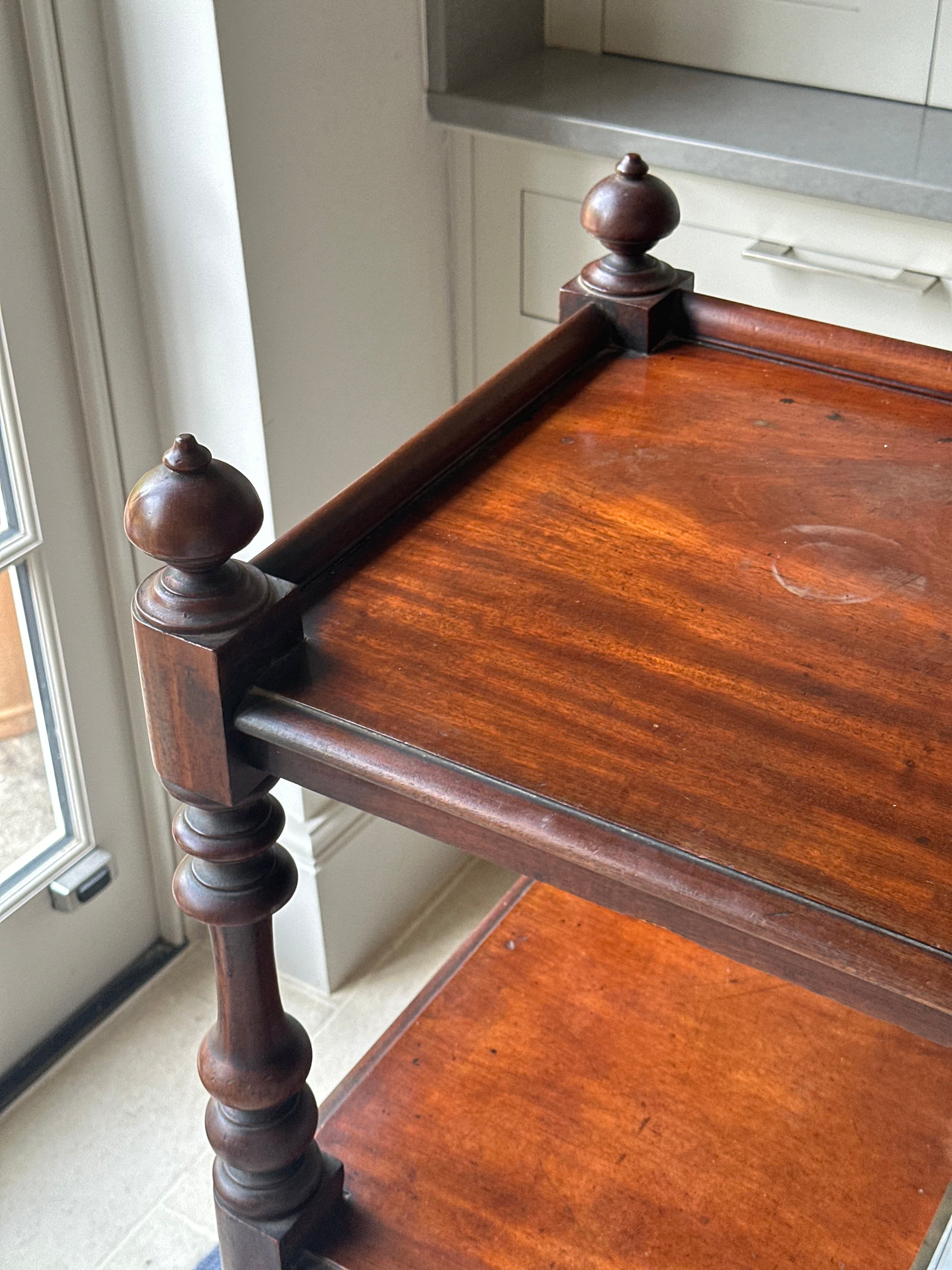 19th Century 3 Tiered Mahogany Buffet