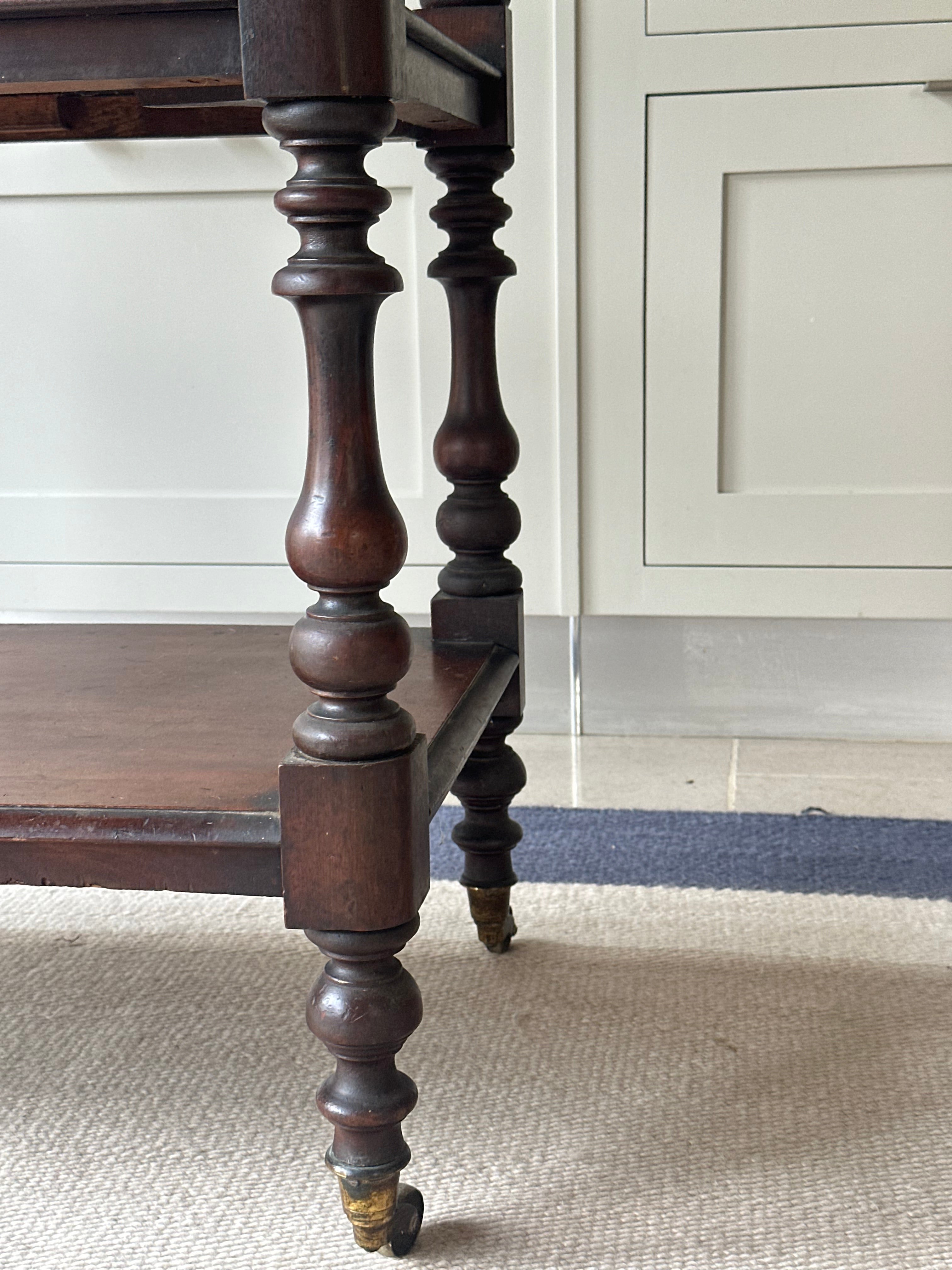 19th Century 3 Tiered Mahogany Buffet