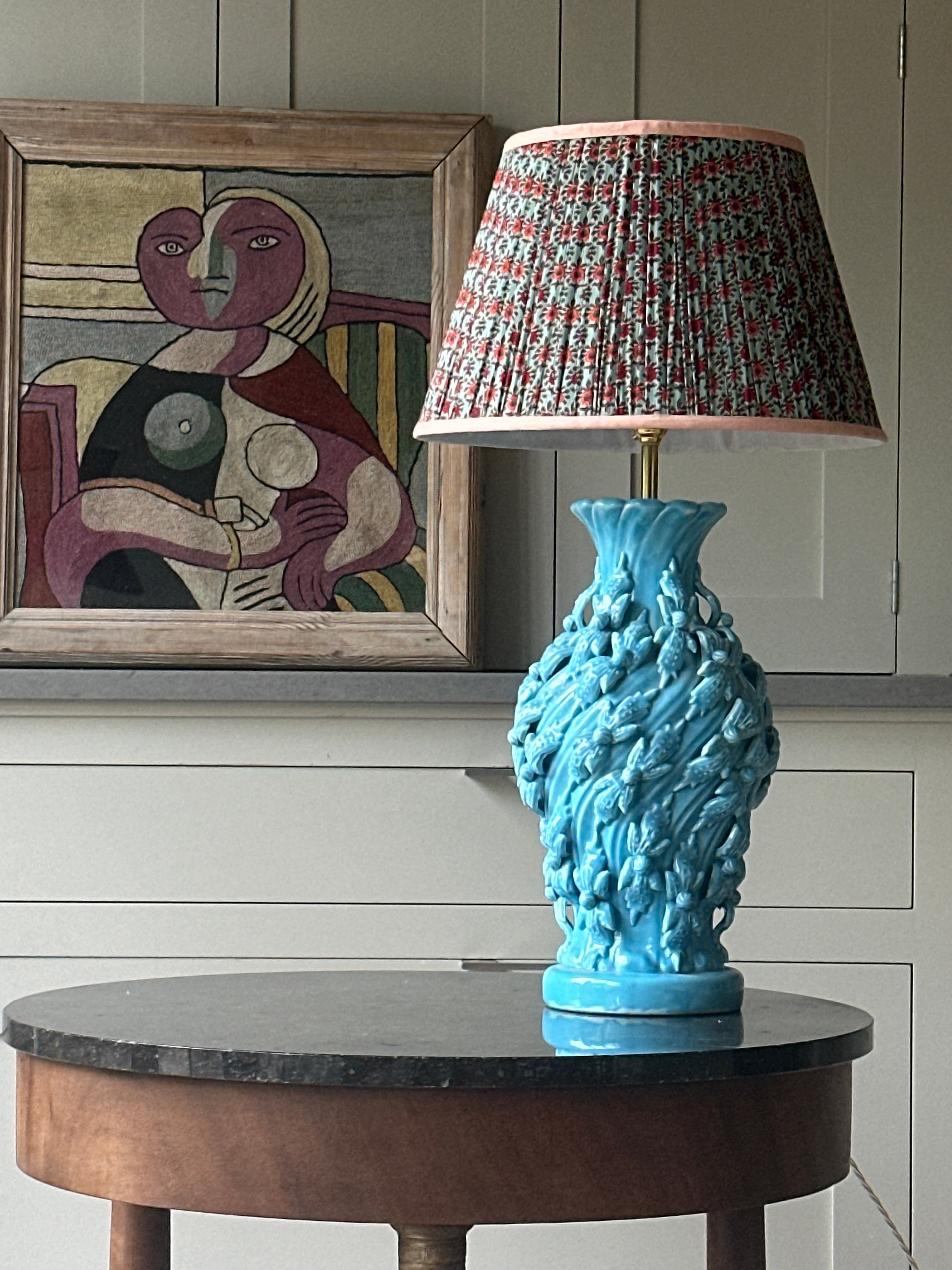 Turquoise Manises Lamp