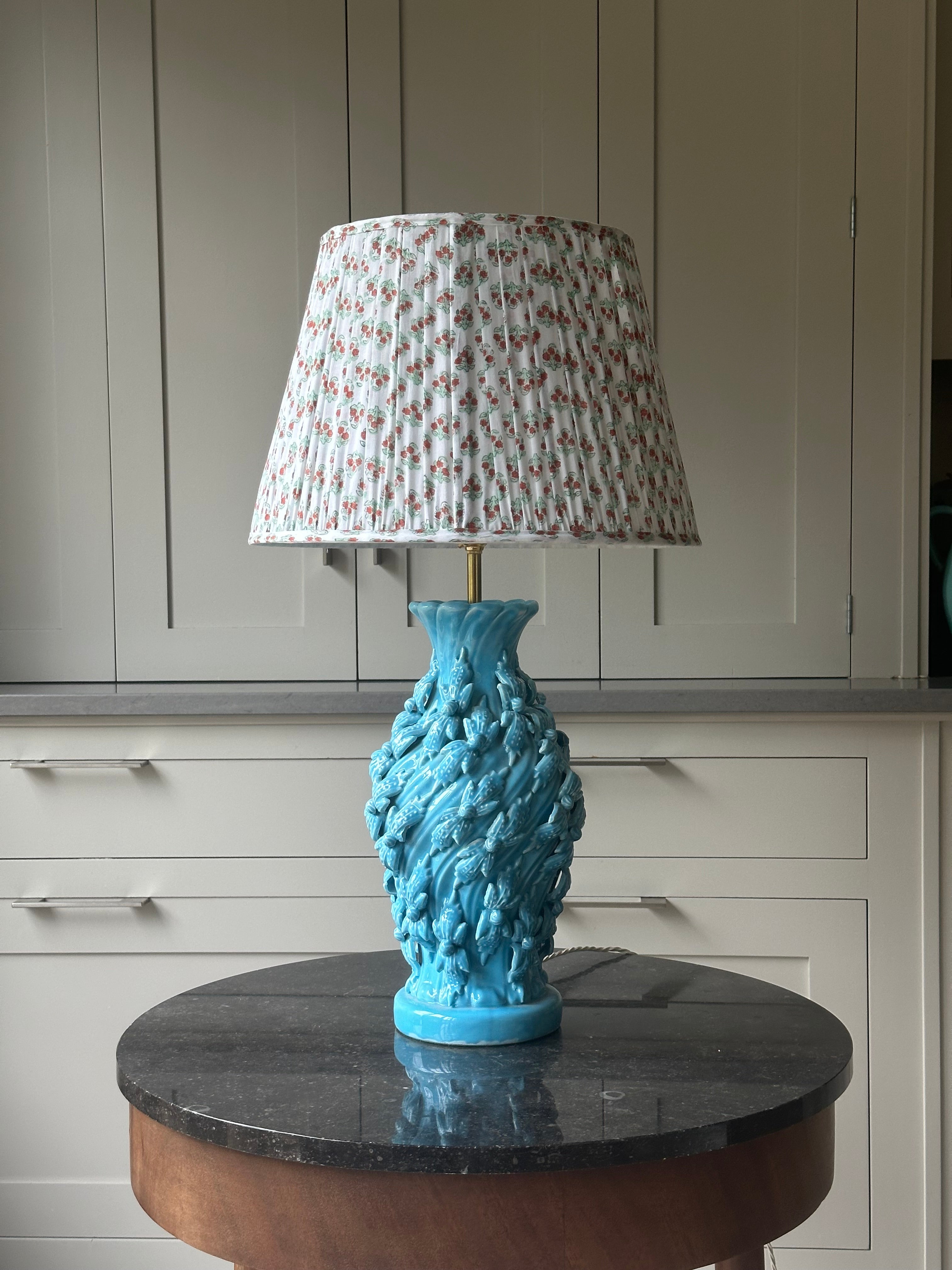 Turquoise Manises Lamp