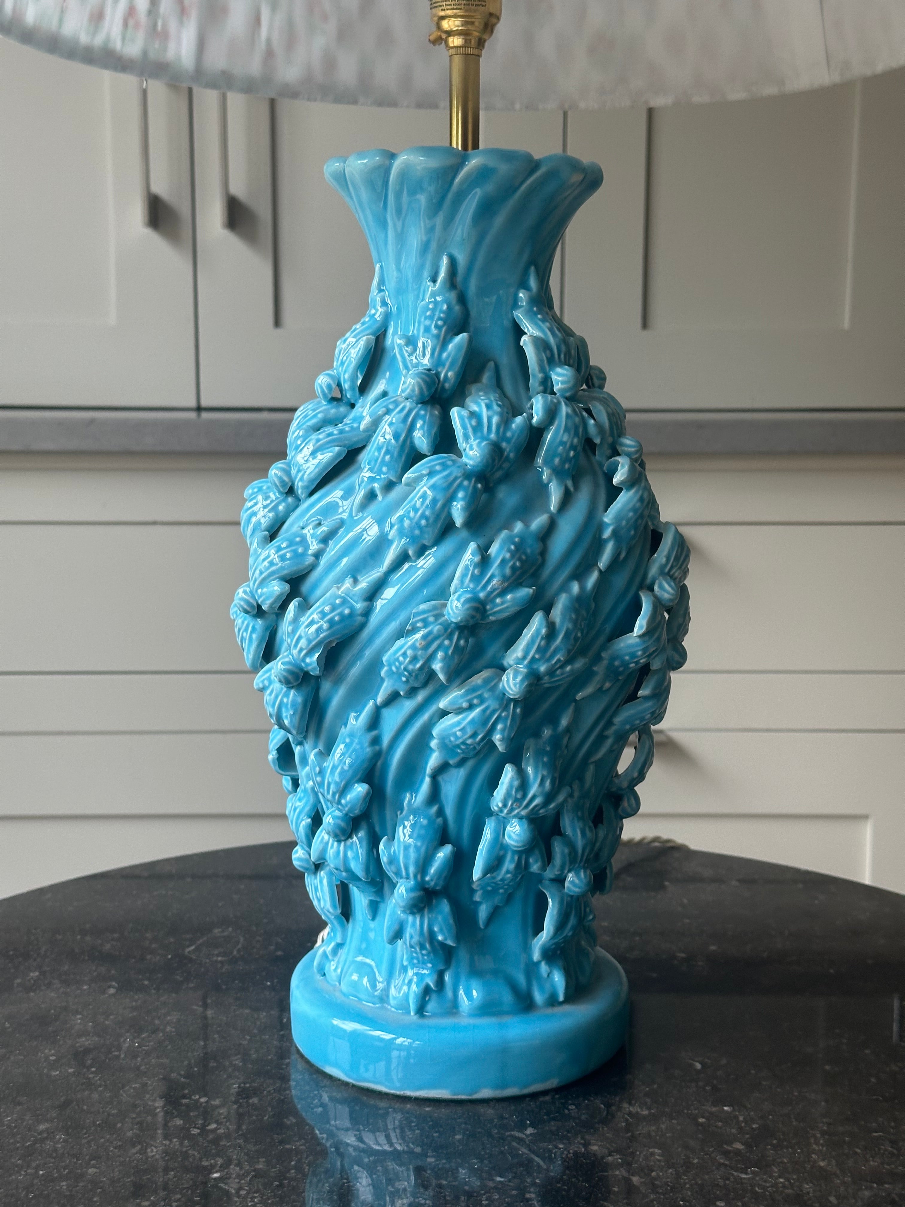 Turquoise Manises Lamp