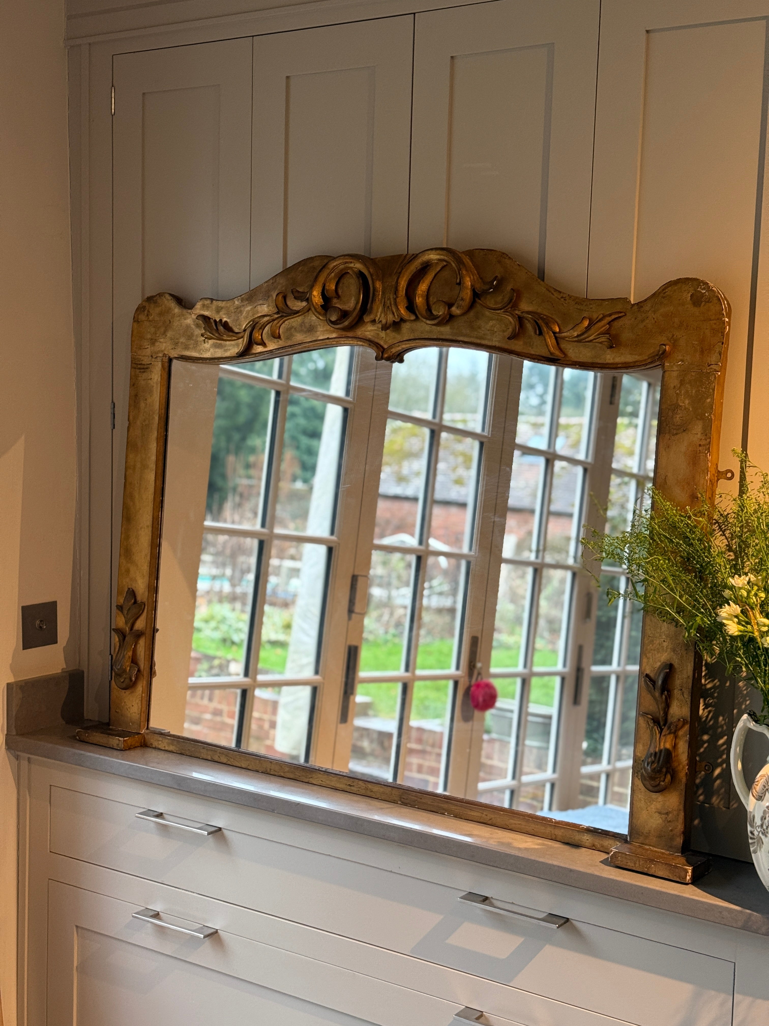 Highly Decorative French Gilt Mirror