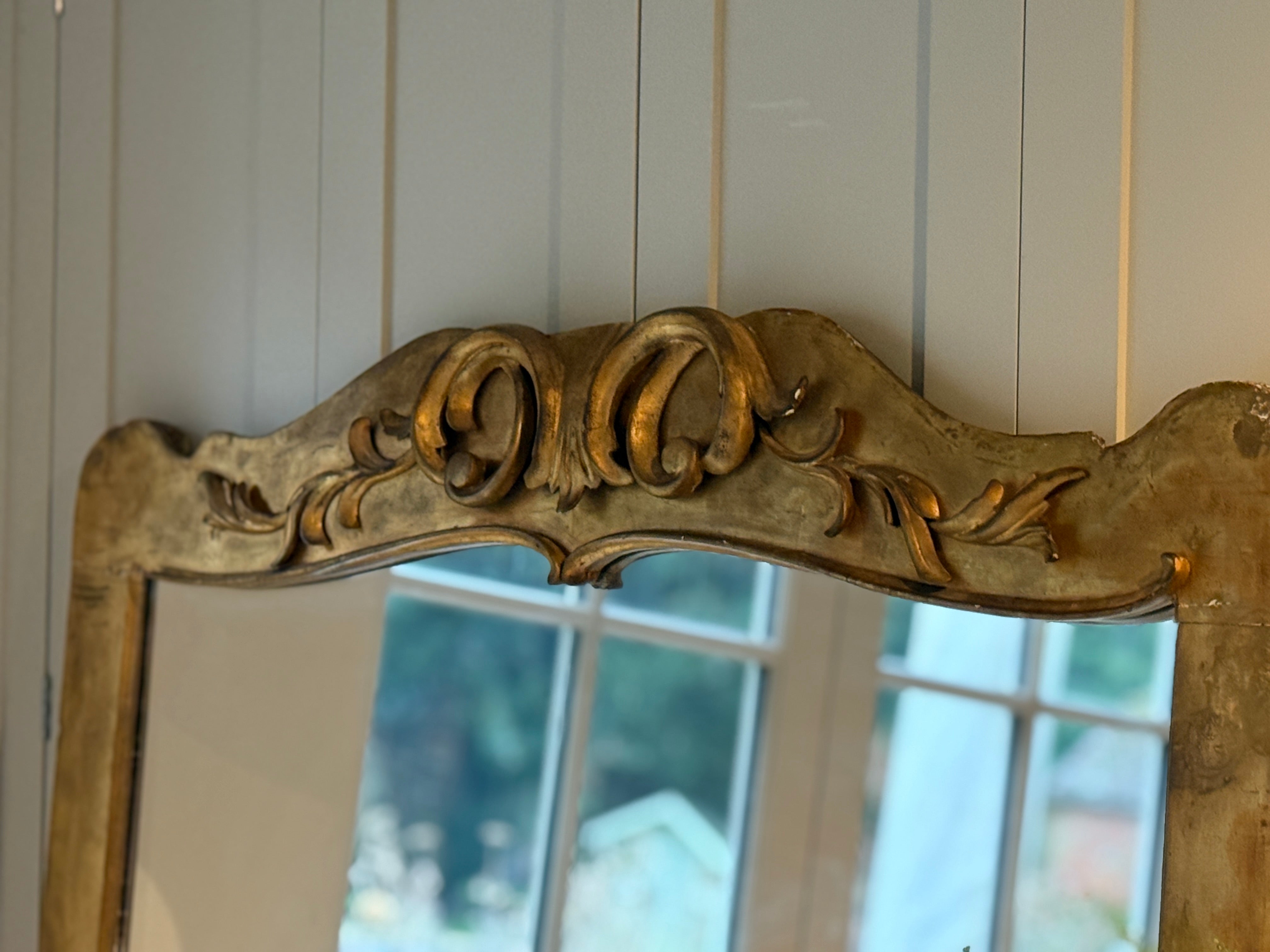 Highly Decorative French Gilt Mirror