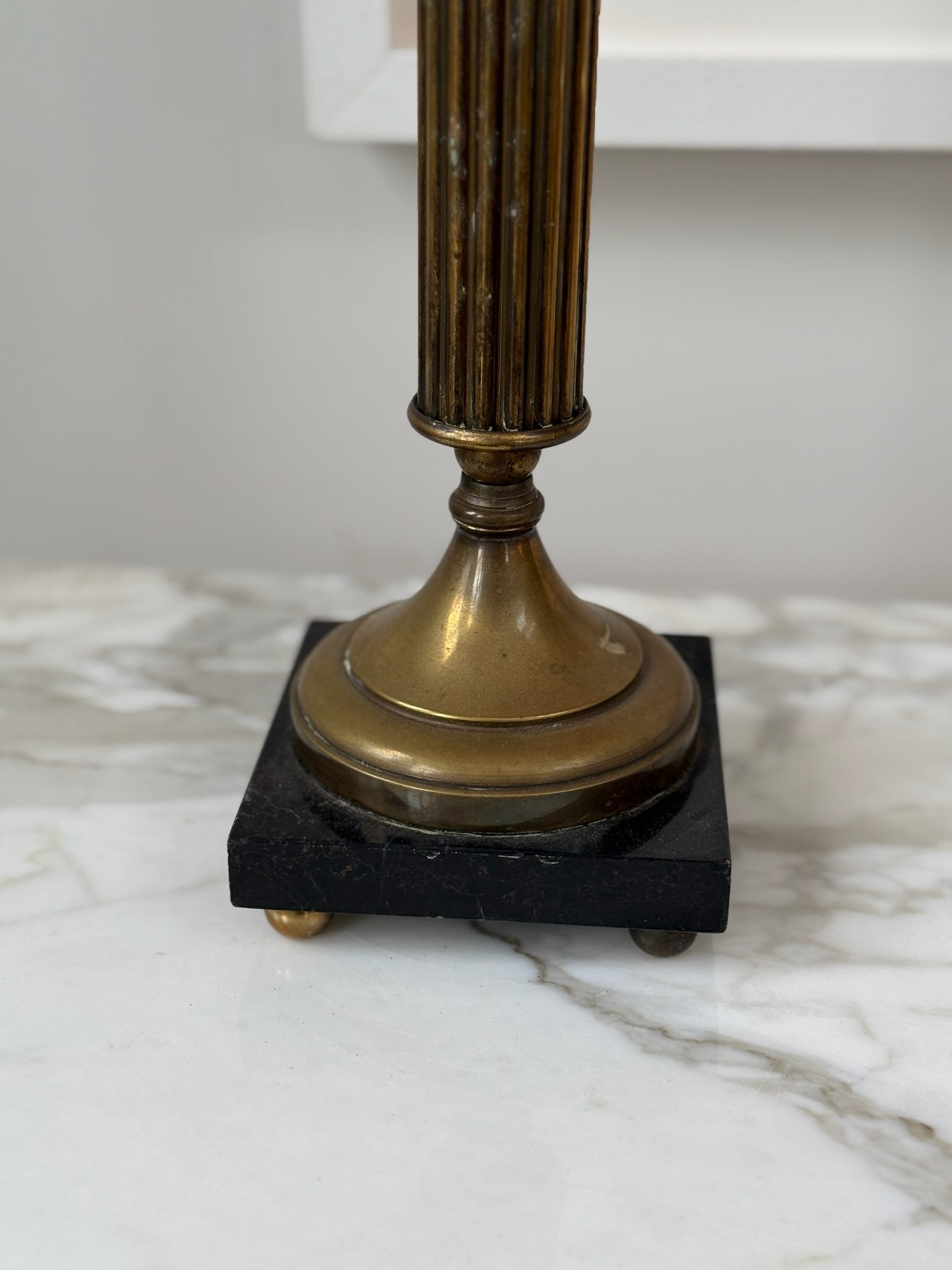 Brass Column Lamp