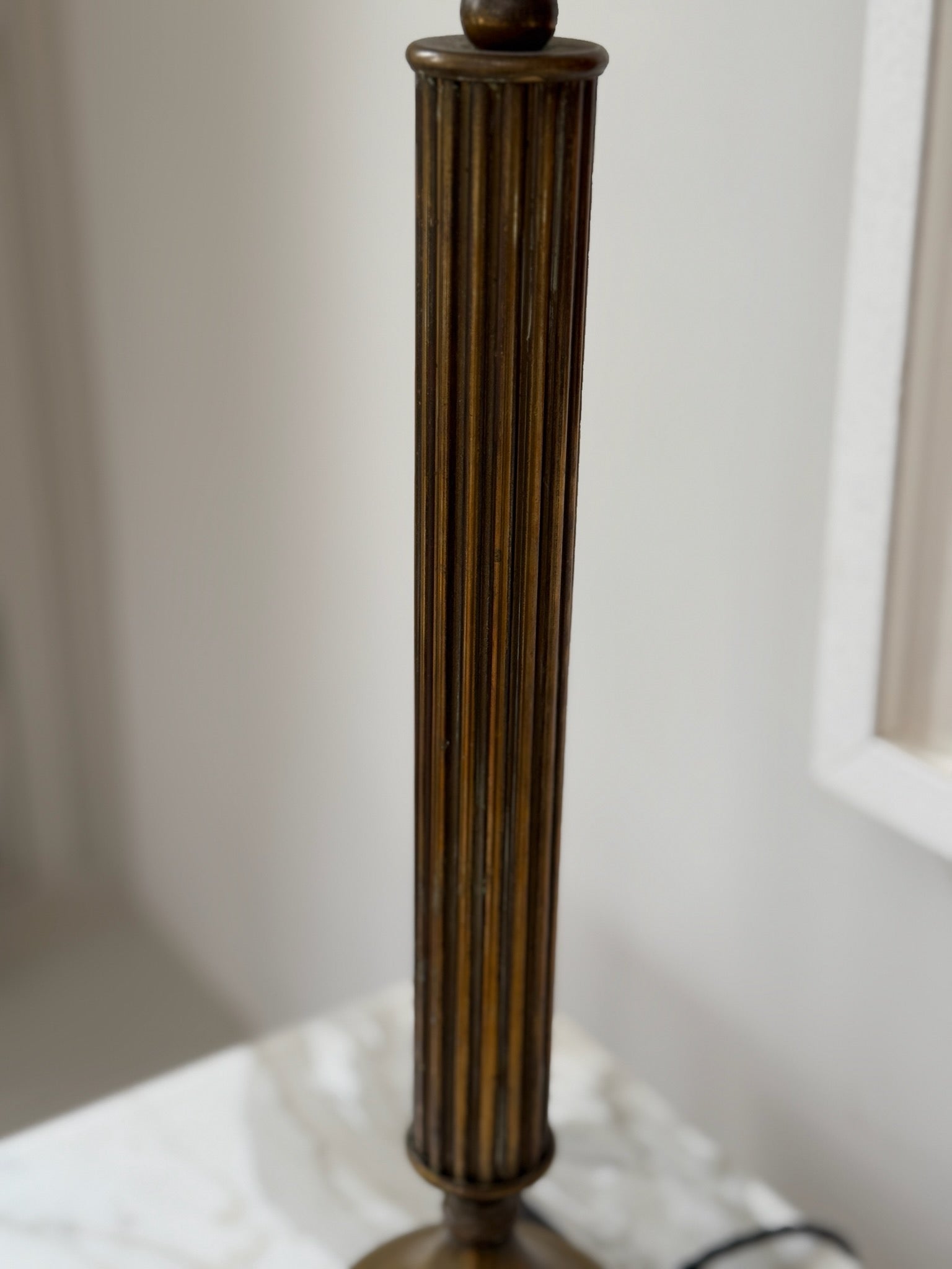 Brass Column Lamp
