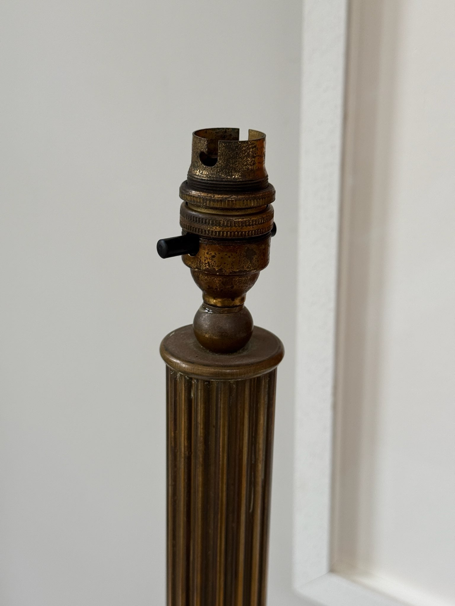 Brass Column Lamp