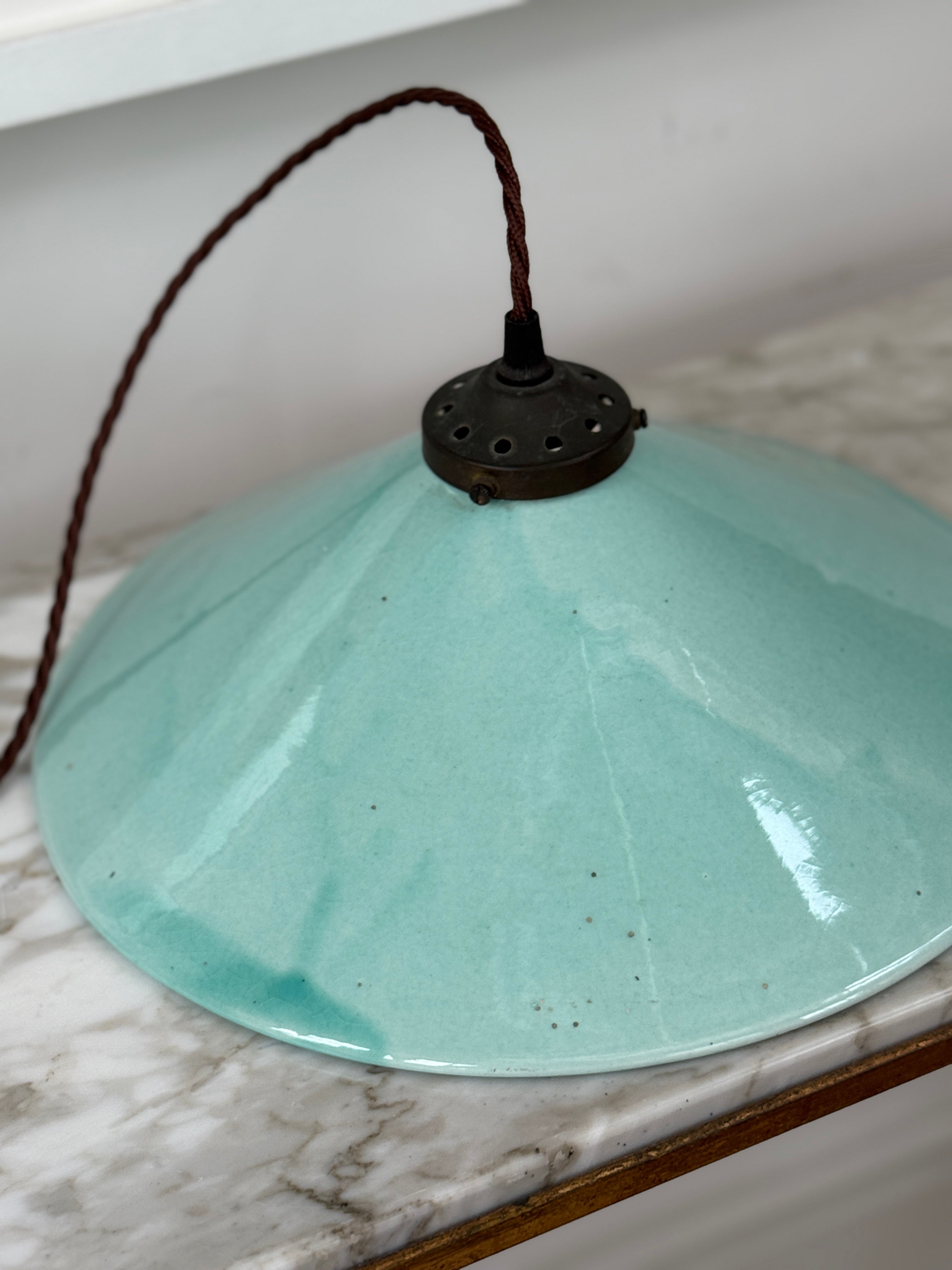 Ceramic Terre D'Hautaniboul Pendant Lamp - Turquoise