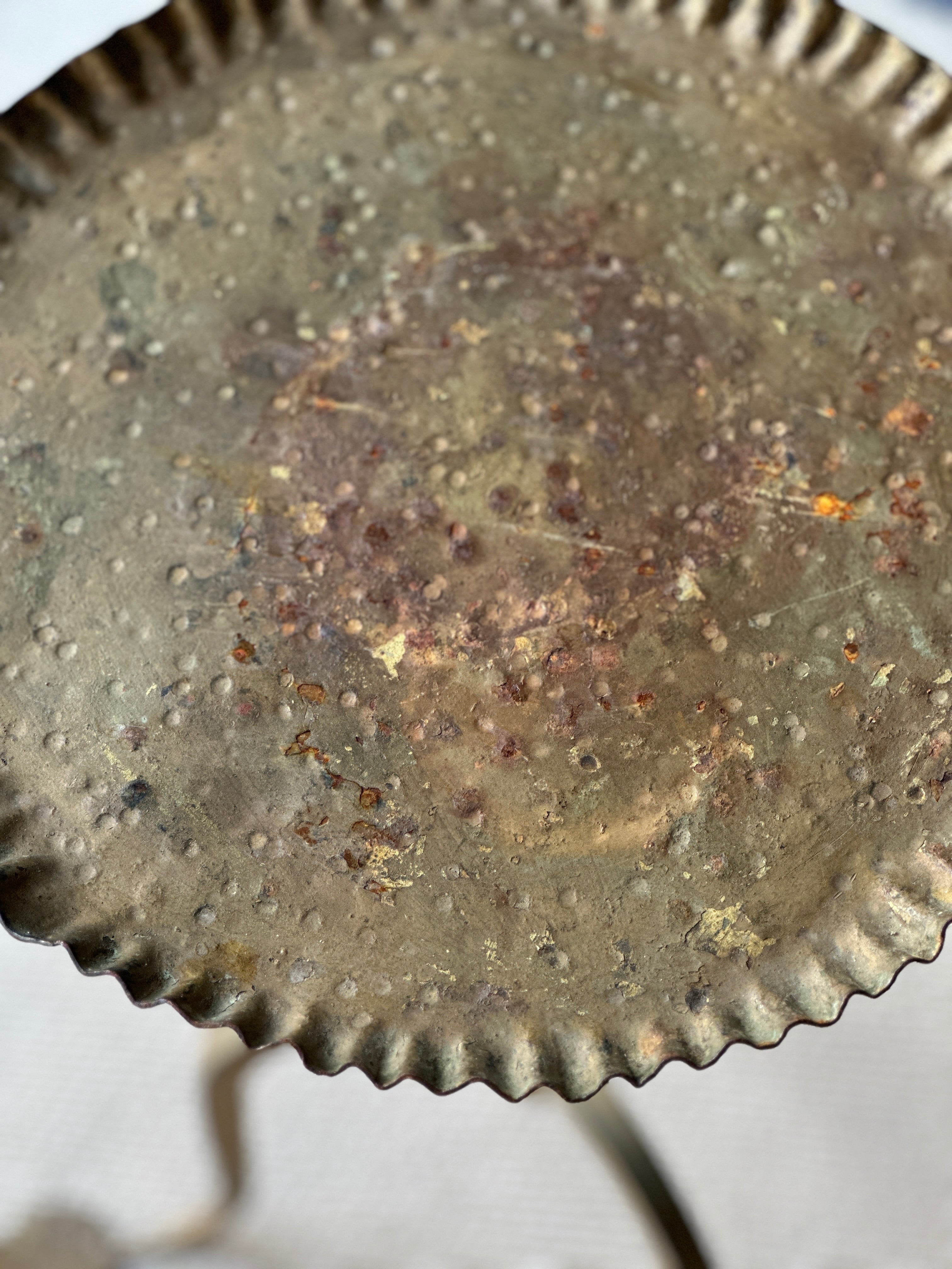 Mid Century Martini Table with Pie Crust Edge