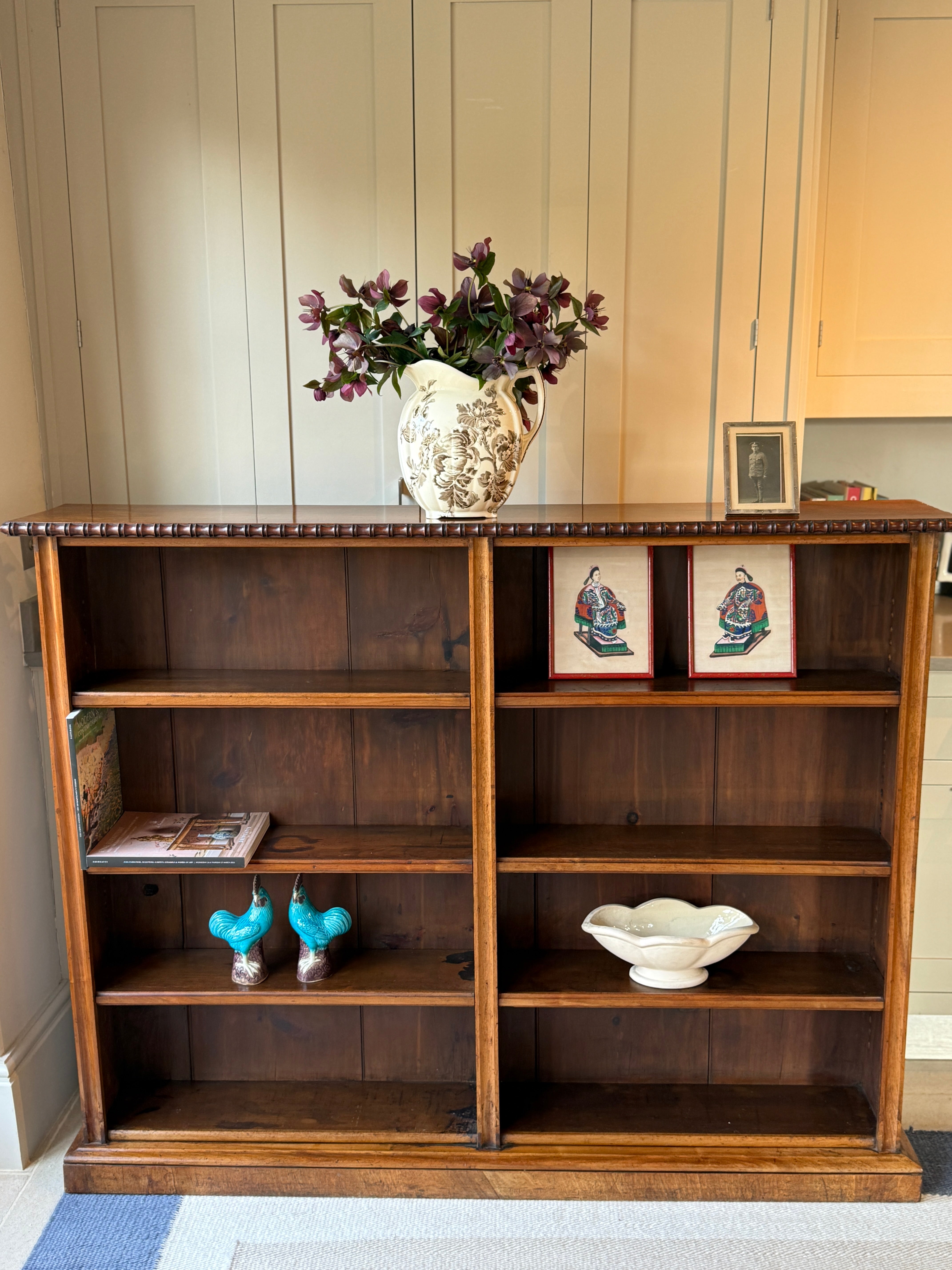English Walnut Bookcase