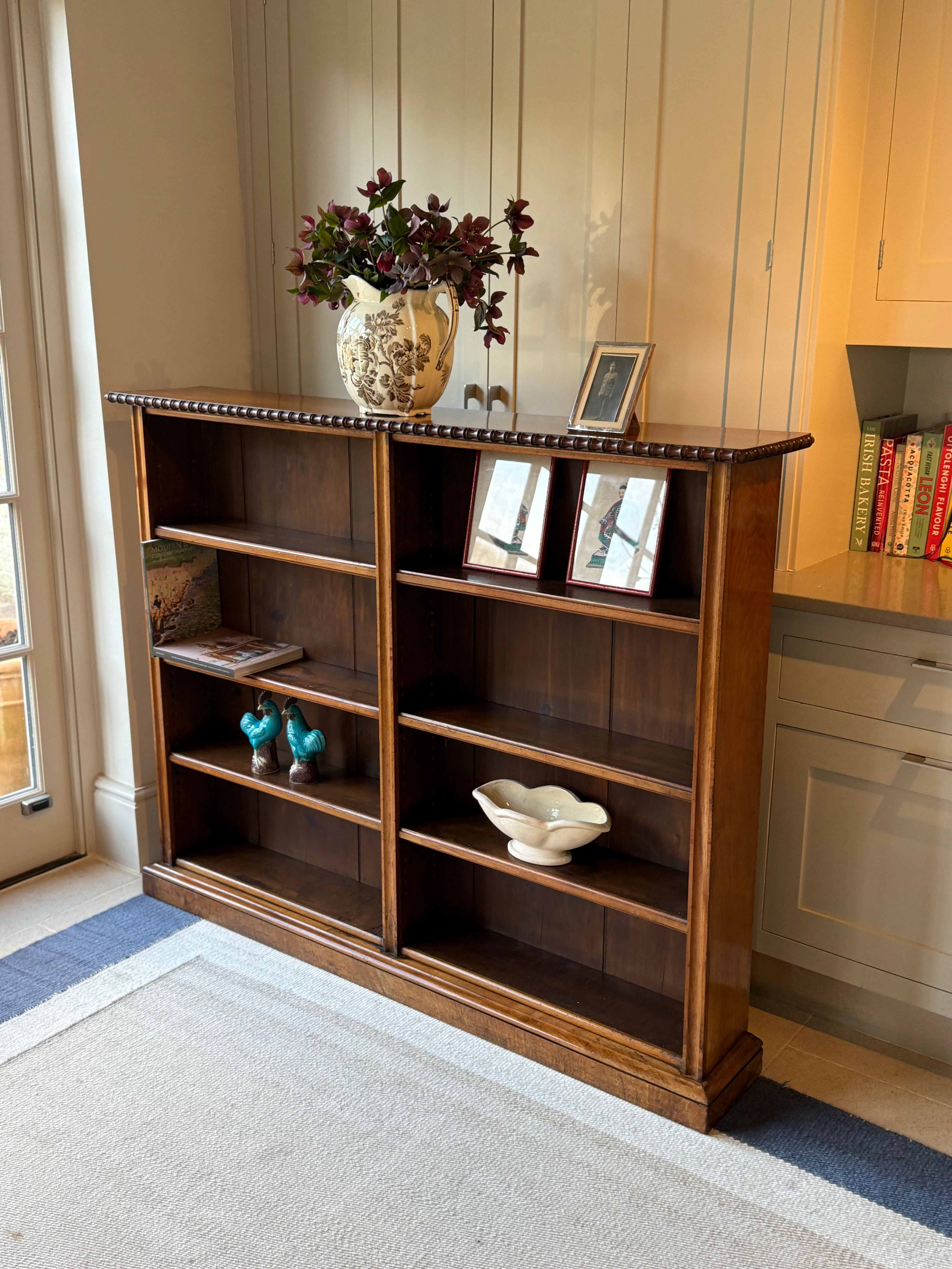 English Walnut Bookcase