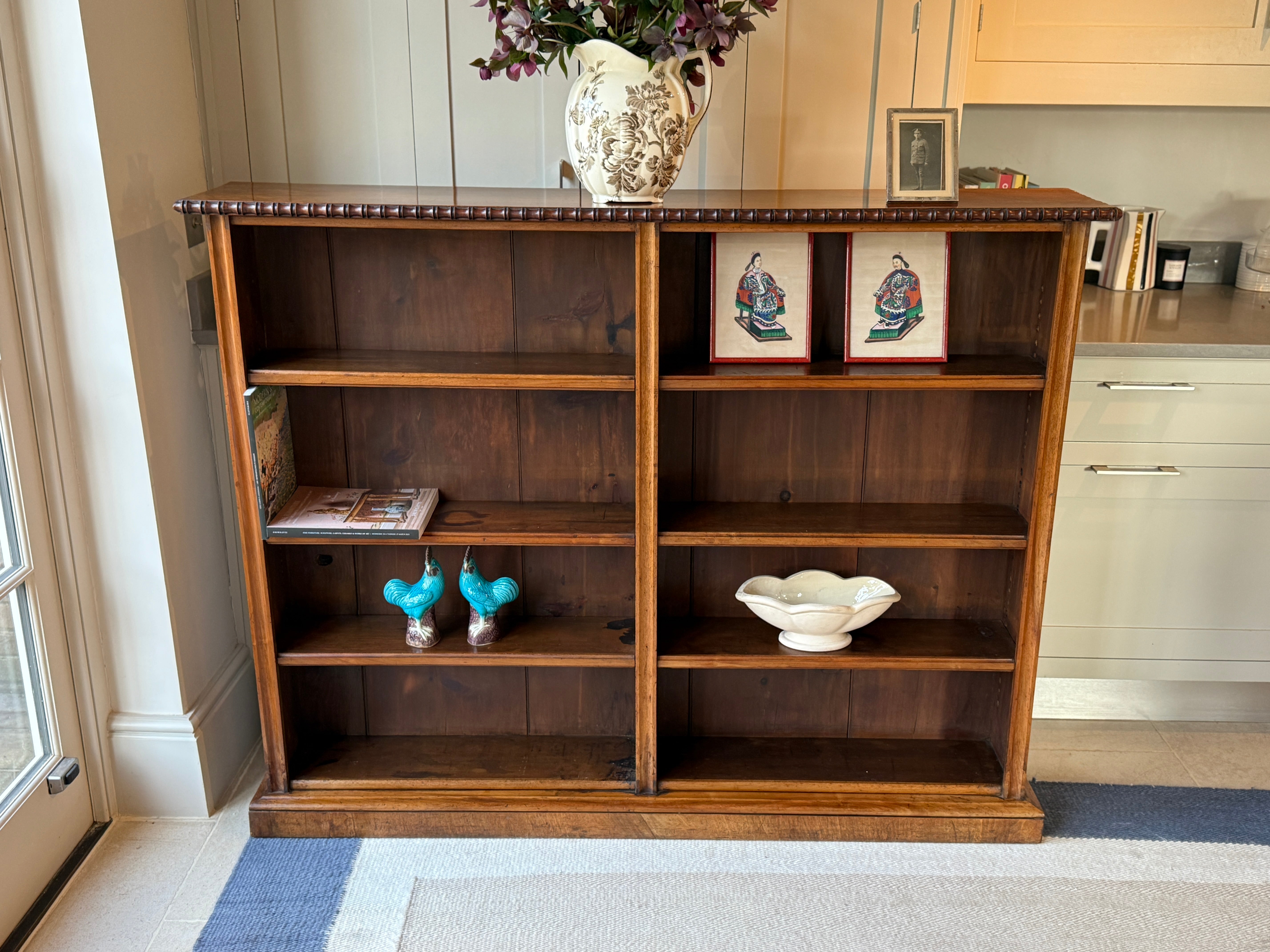 English Walnut Bookcase