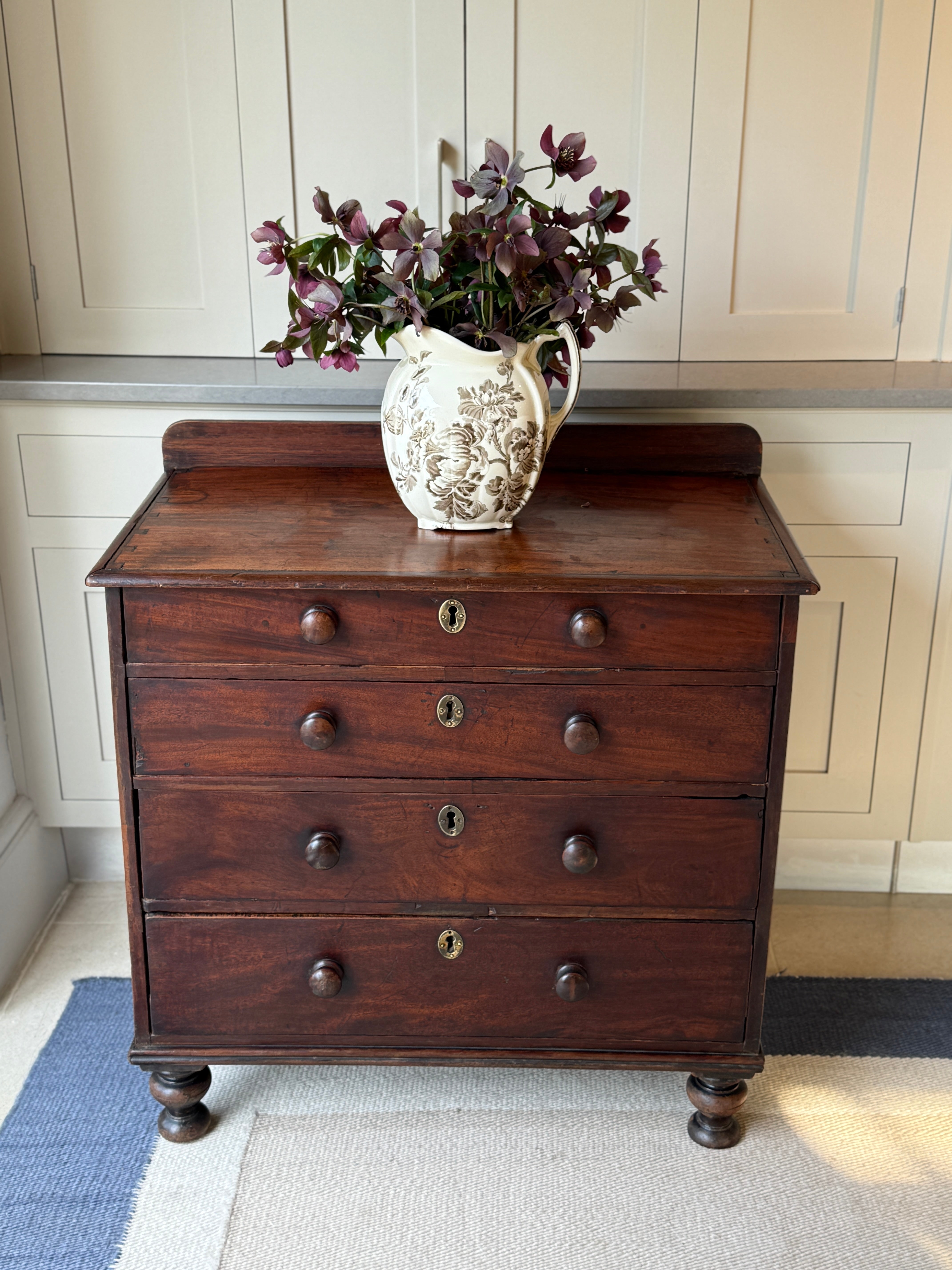 Small English Oak Chest of Drawers