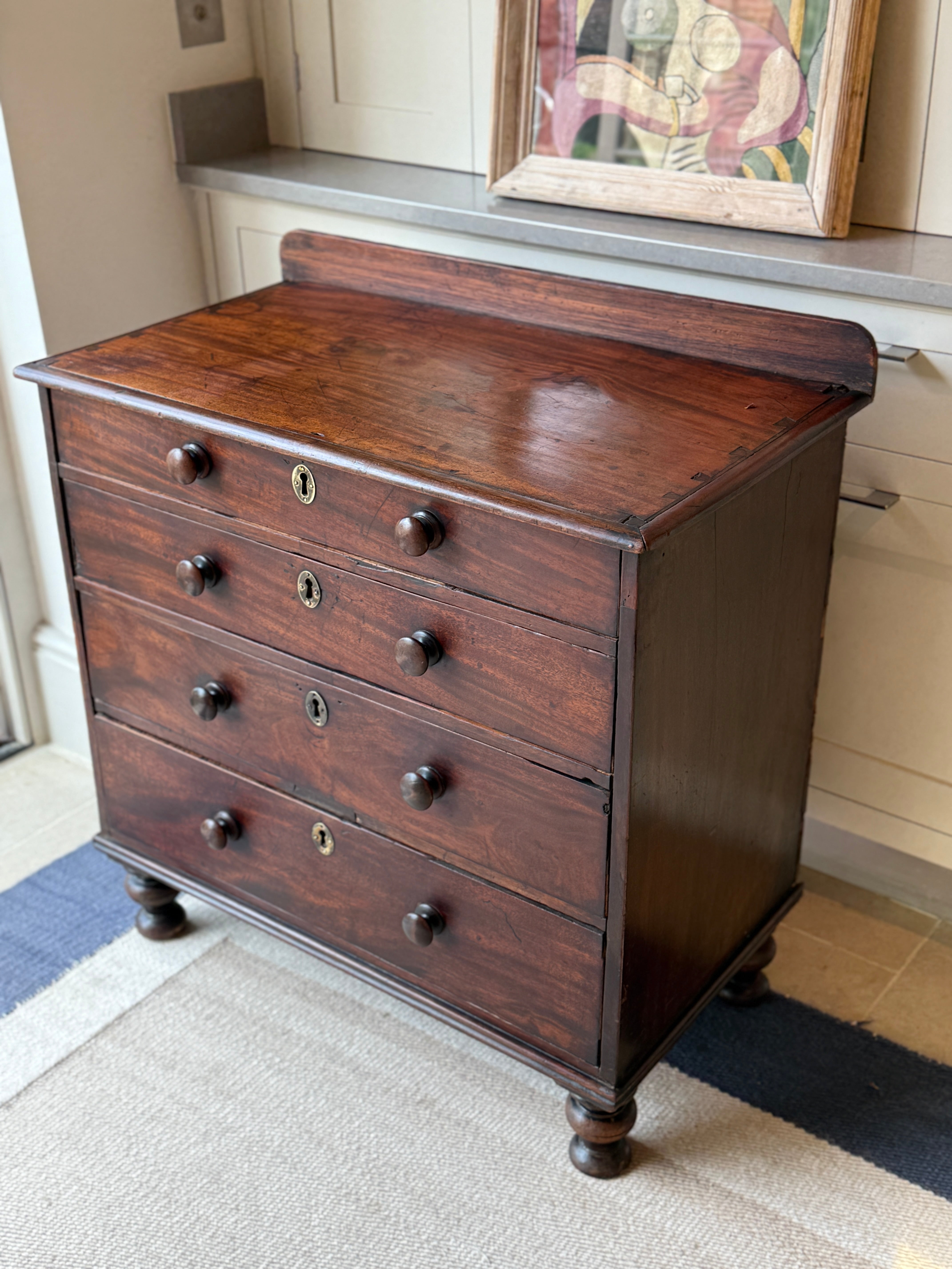 Small English Oak Chest of Drawers