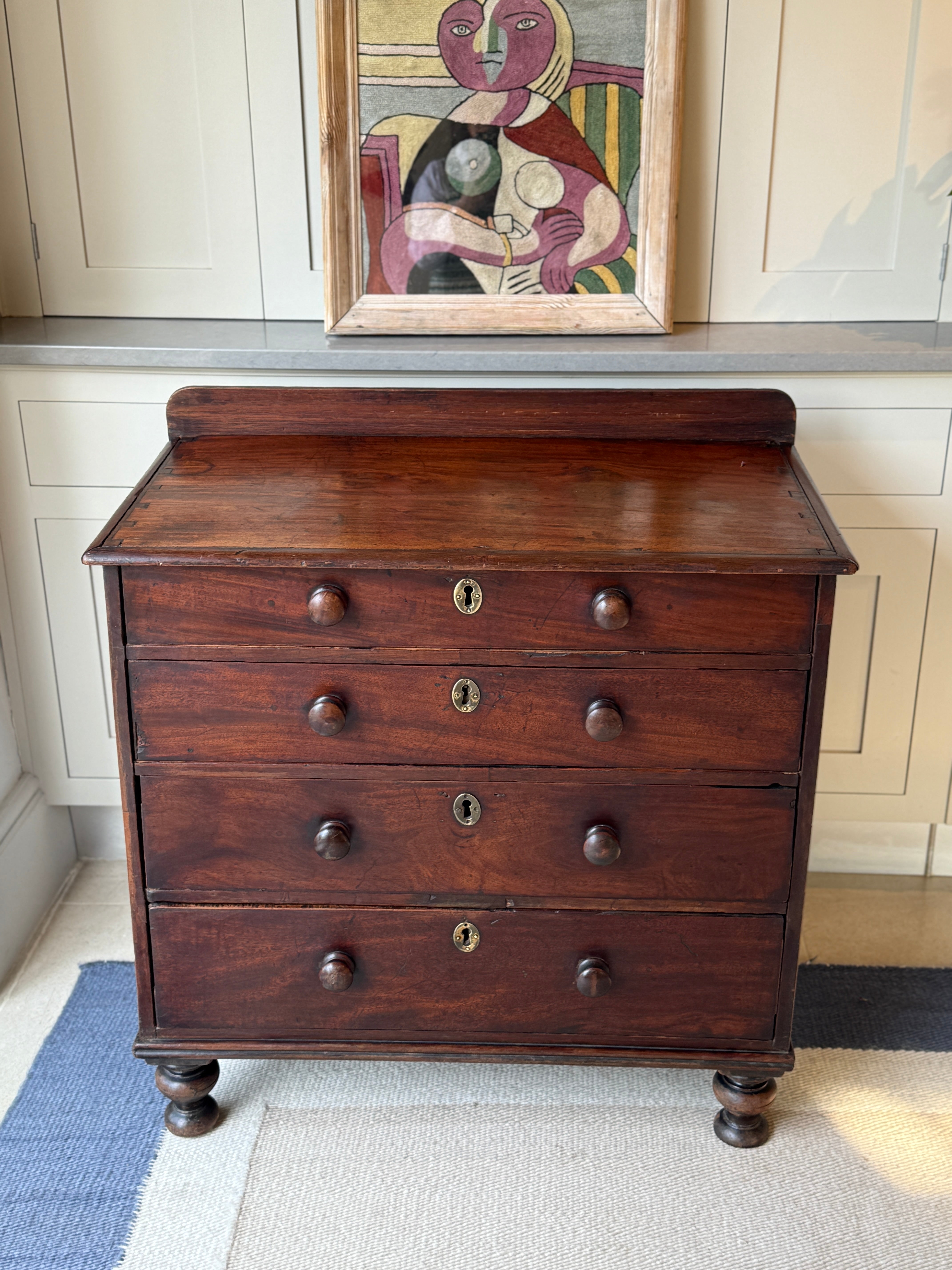 Small English Oak Chest of Drawers