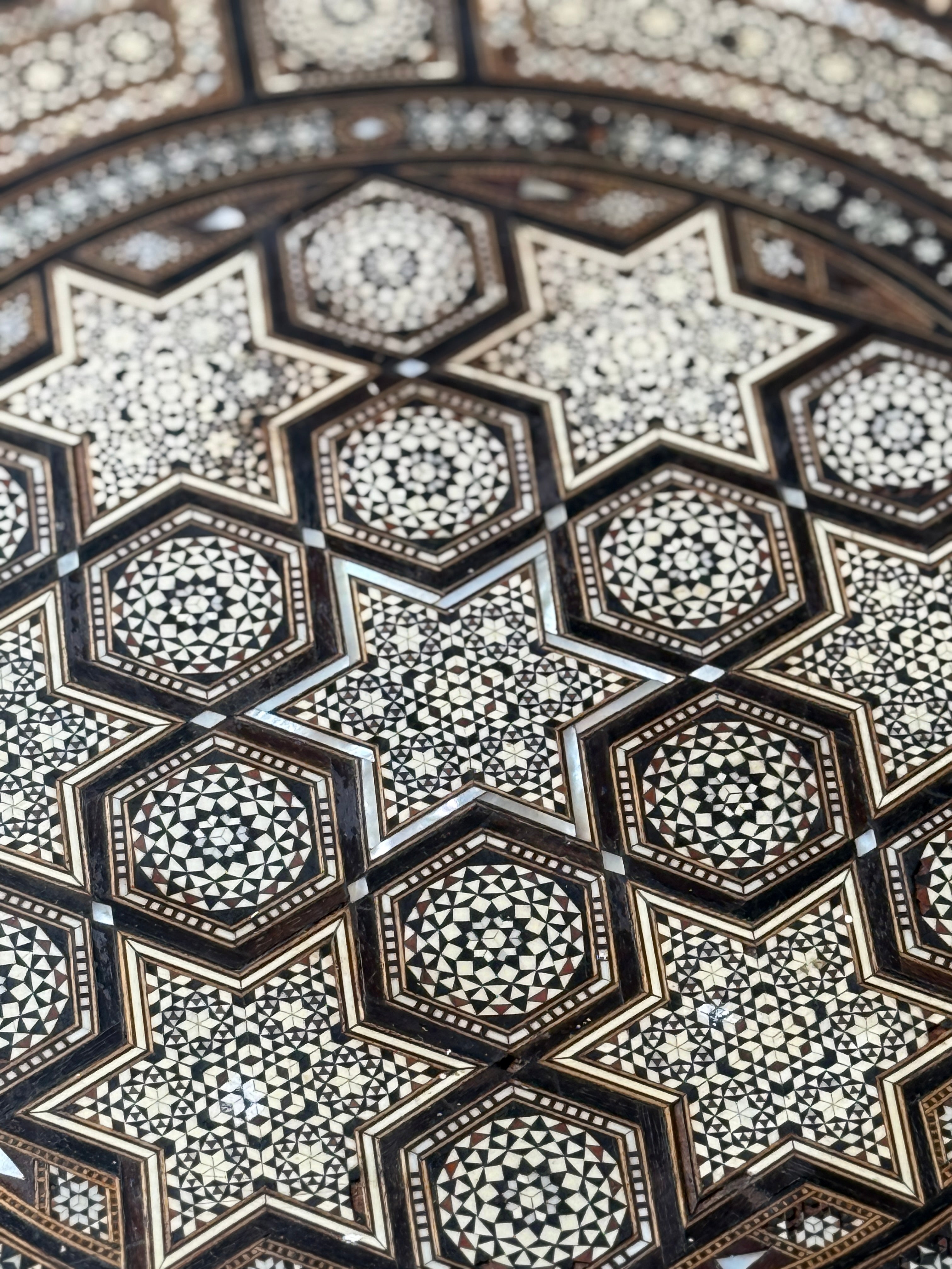 Syrian Inlay Table Early 20th Century