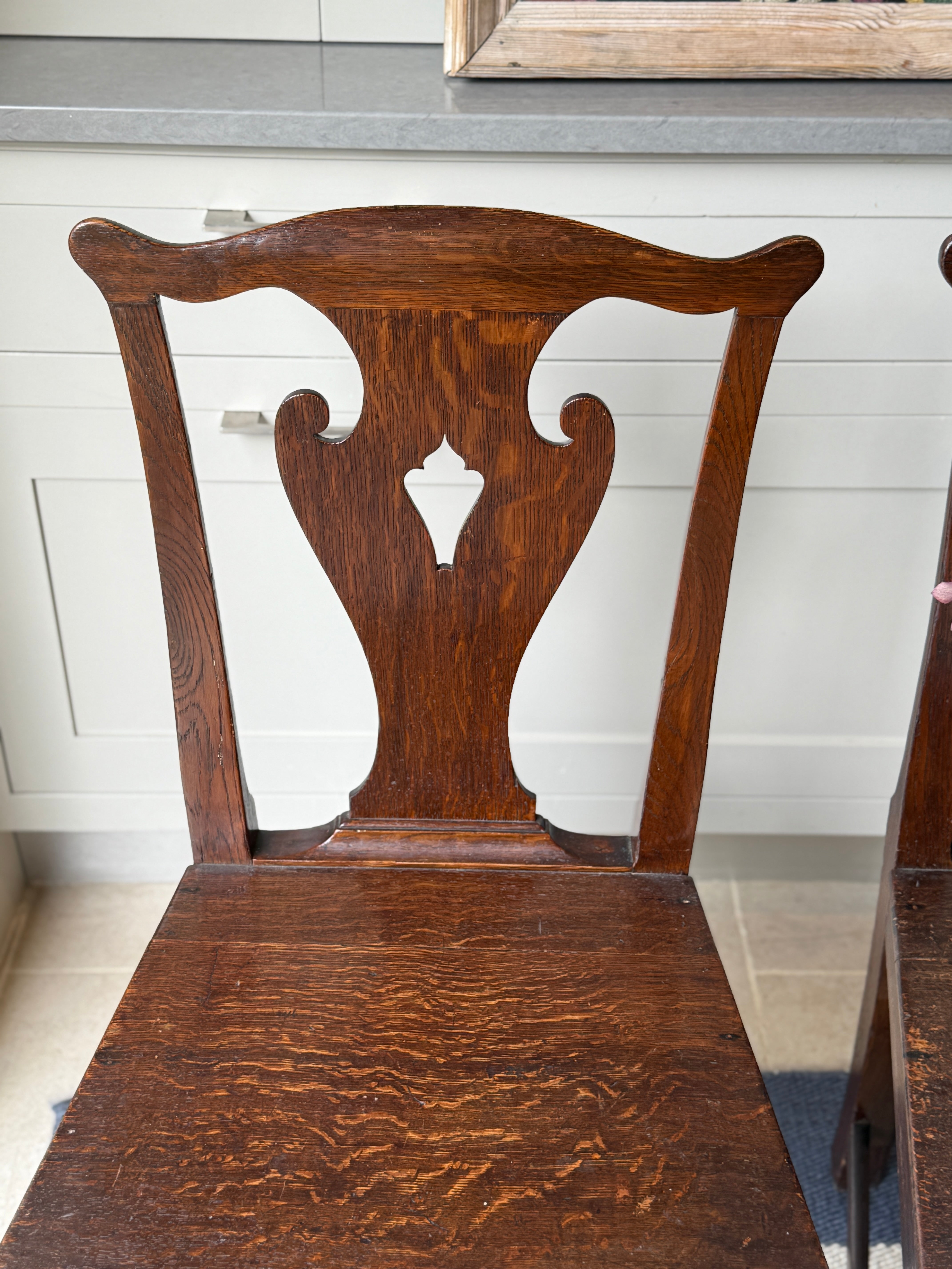 Pair of English Oak Chairs